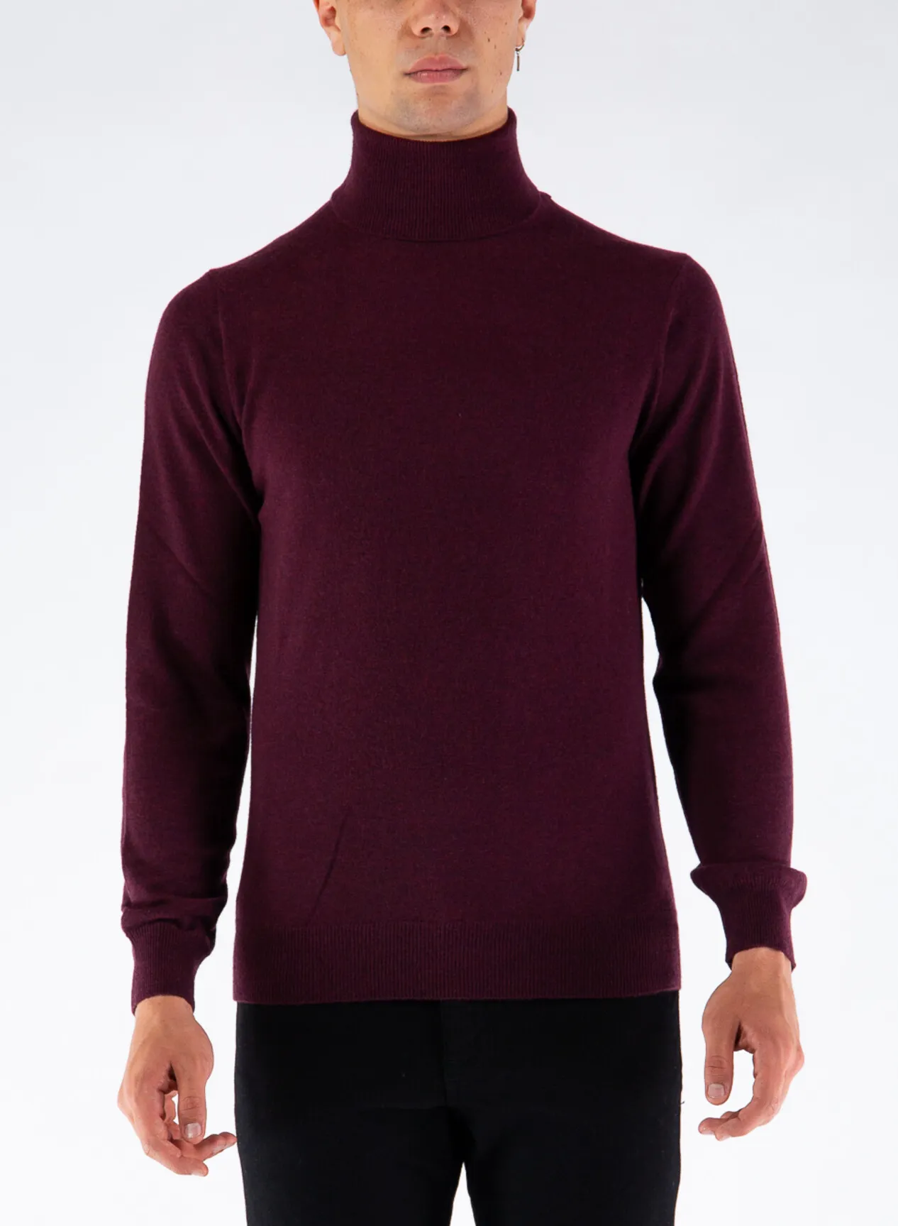     -KANGRA    -MAGLIONE COLLO ALTO GEELONG 1 FILO-