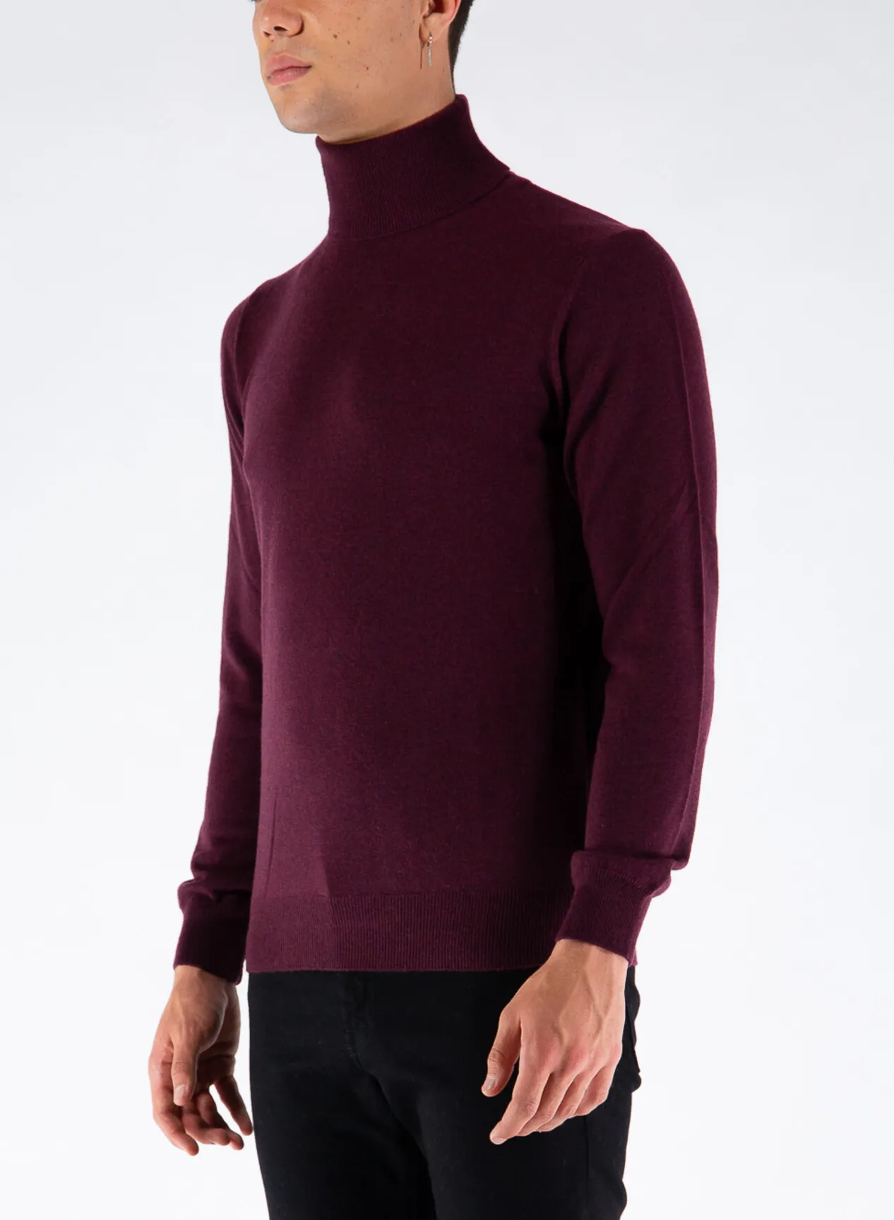     -KANGRA    -MAGLIONE COLLO ALTO GEELONG 1 FILO-