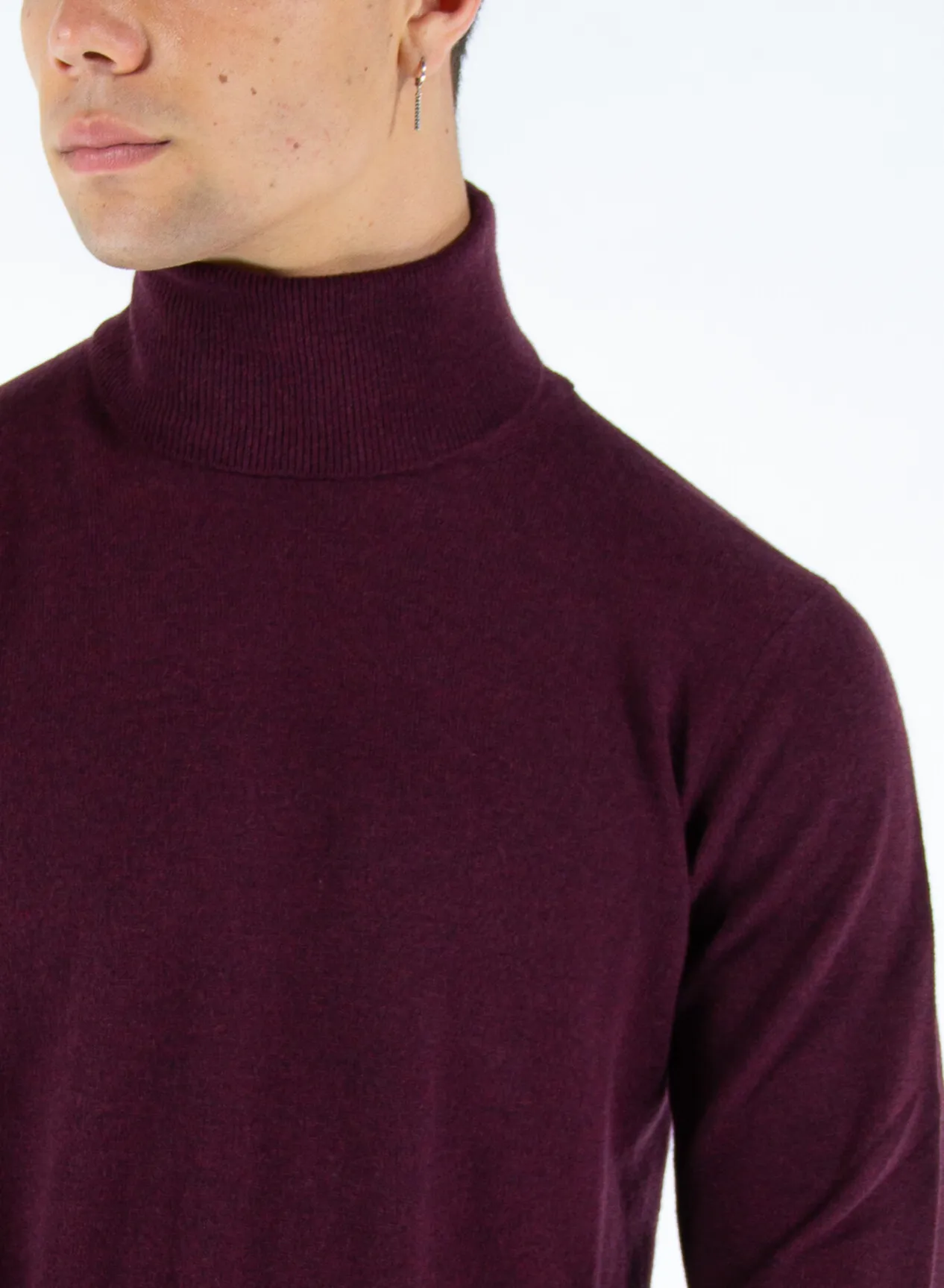     -KANGRA    -MAGLIONE COLLO ALTO GEELONG 1 FILO-