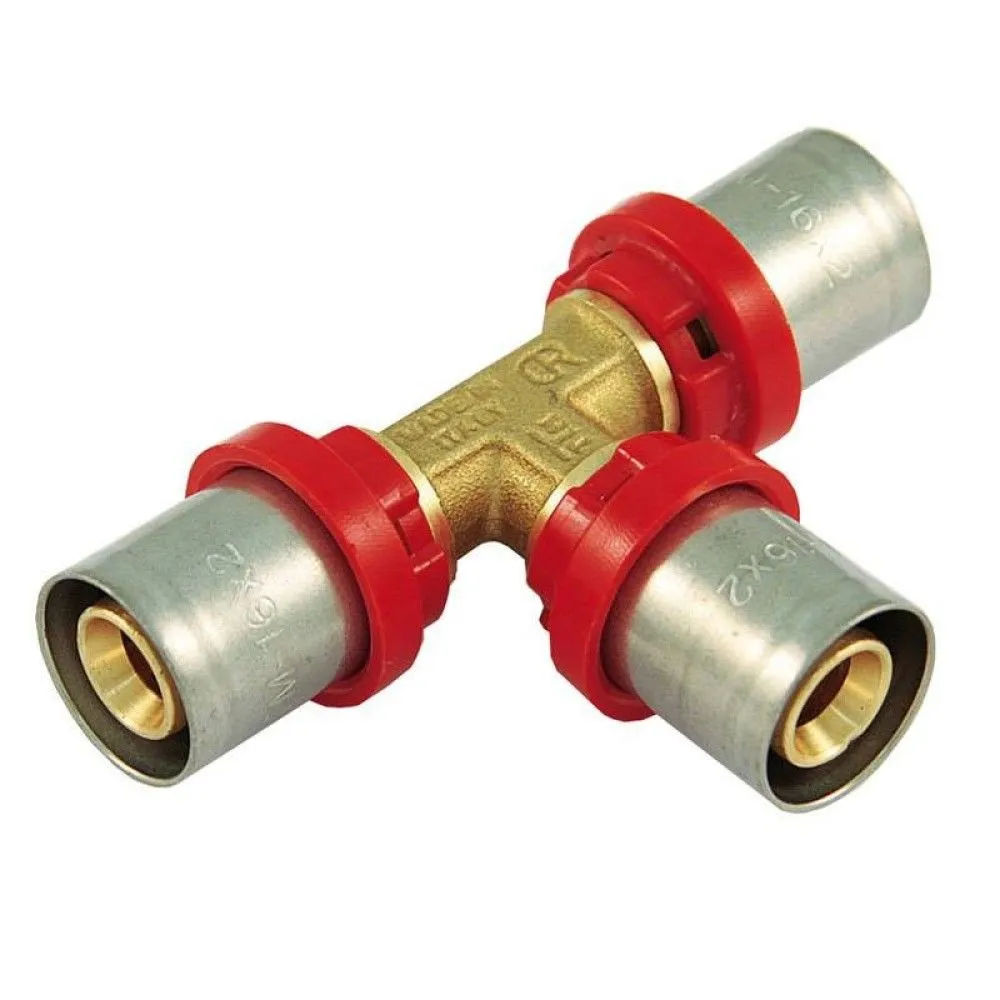 1657 Raccordo Tee a Pressare Tubo Al-Pex Diam.32-26-26 Tiemme Racc. 1650075