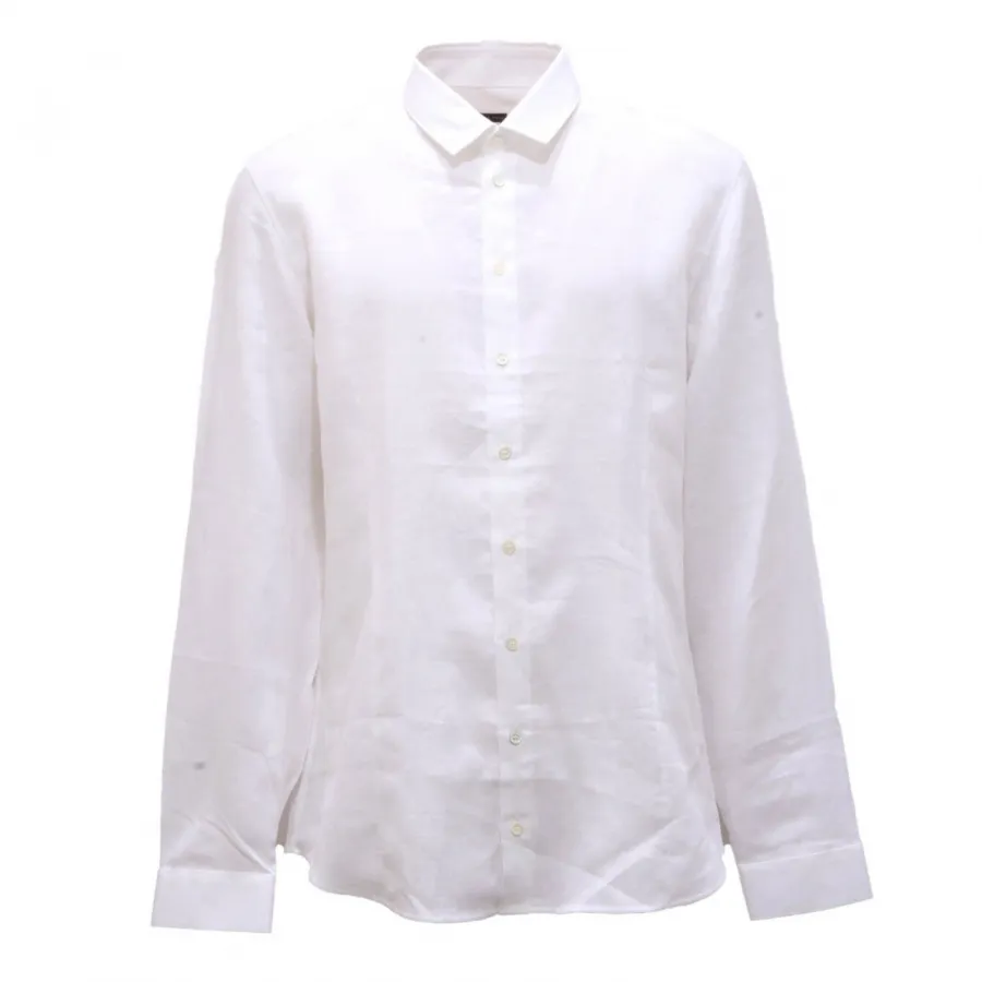 7733AL camicia uomo PATRIZIA PEPE man linen shirt