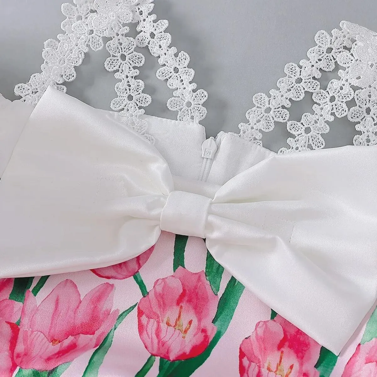 Abiti da ballo per ragazze con fiori formali per bambini per matrimoni Fiocco in rete Costume da principessa di Natale Abito da