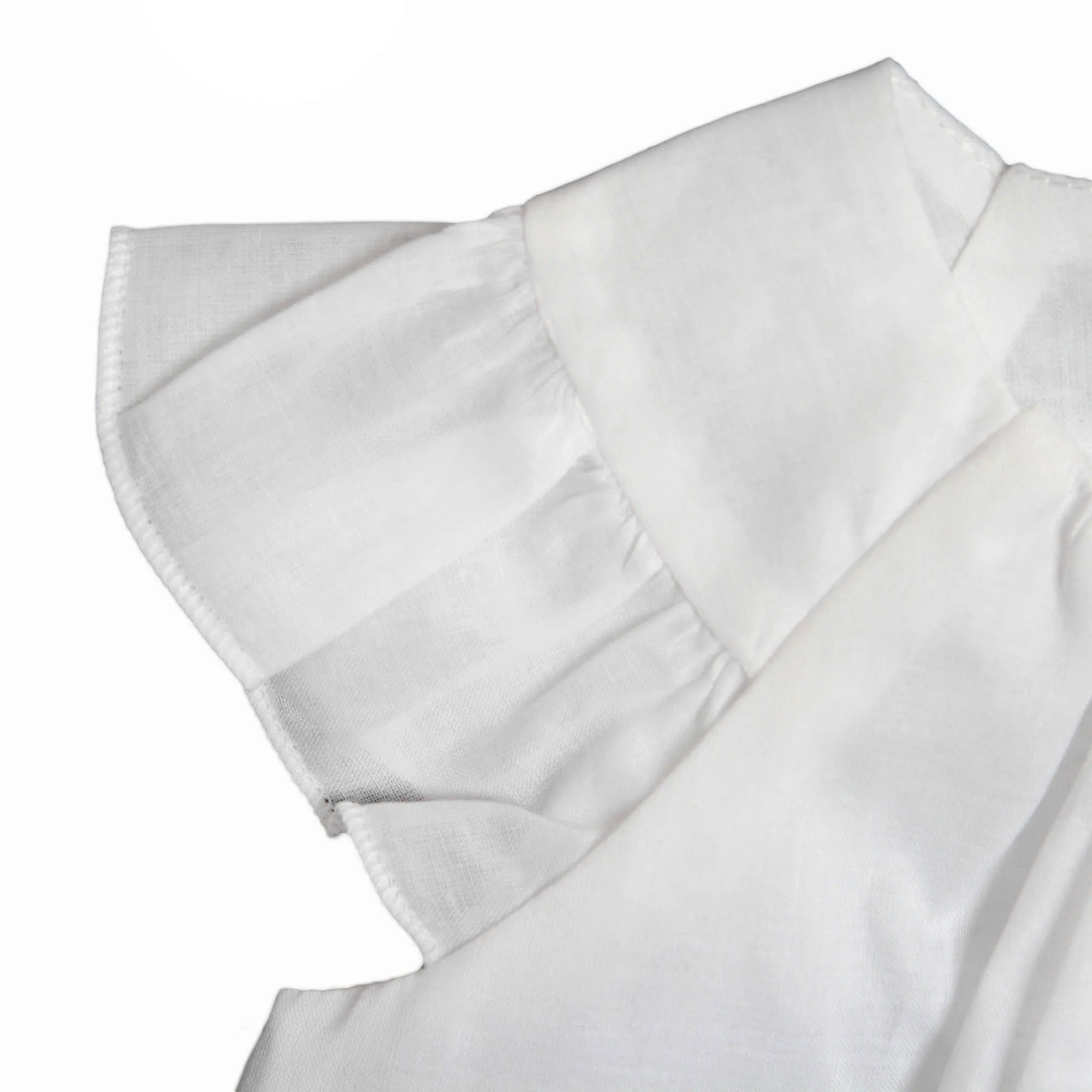 Abito Bimba Bianco In Puro Cotone