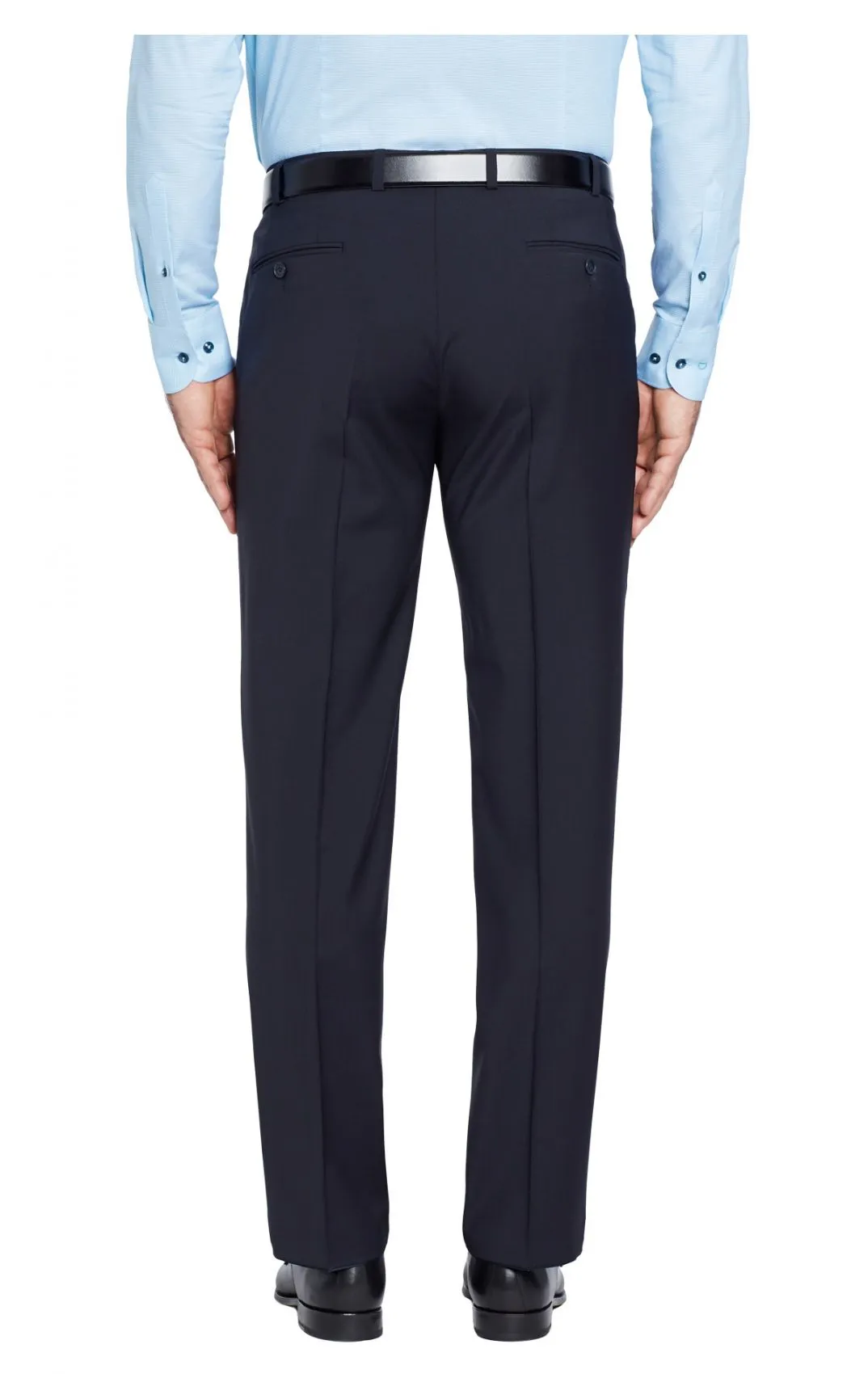 Abito blu scuro digel drop quattro corto in lana marzotto natural stretch