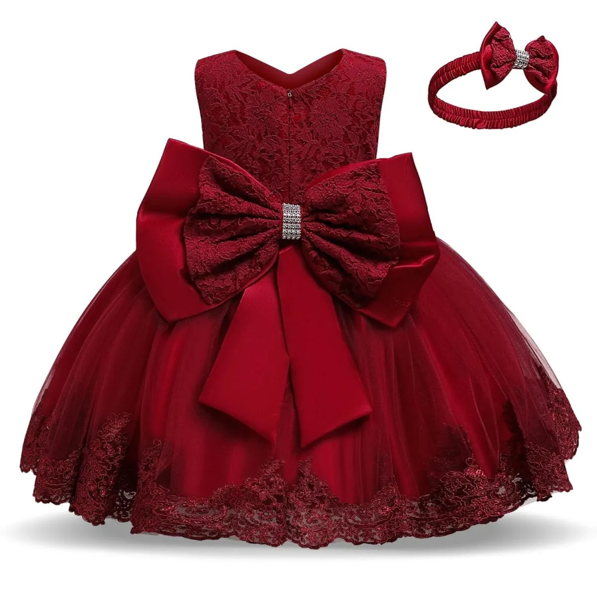 Abito da compleanno per bambina per bambini Abiti da battesimo per bambina di Natale 1 2 anni Abito da festa di compleanno