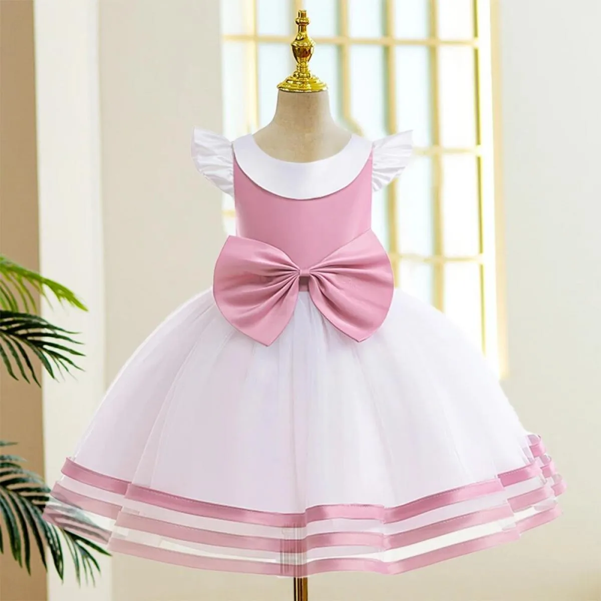 Abito da ragazza di fiori da principessa tutu matrimonio festa di compleanno vestiti per bambini per costume di Natale gilet for