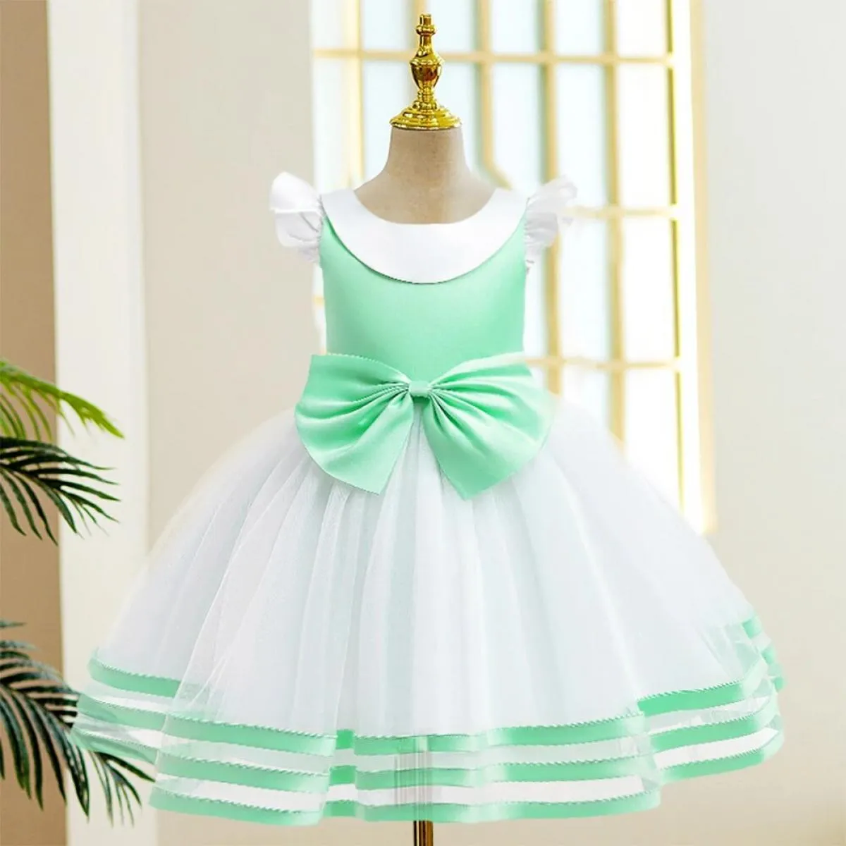 Abito da ragazza di fiori da principessa tutu matrimonio festa di compleanno vestiti per bambini per costume di Natale gilet for