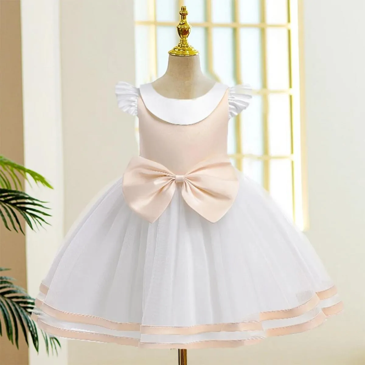 Abito da ragazza di fiori da principessa tutu matrimonio festa di compleanno vestiti per bambini per costume di Natale gilet for