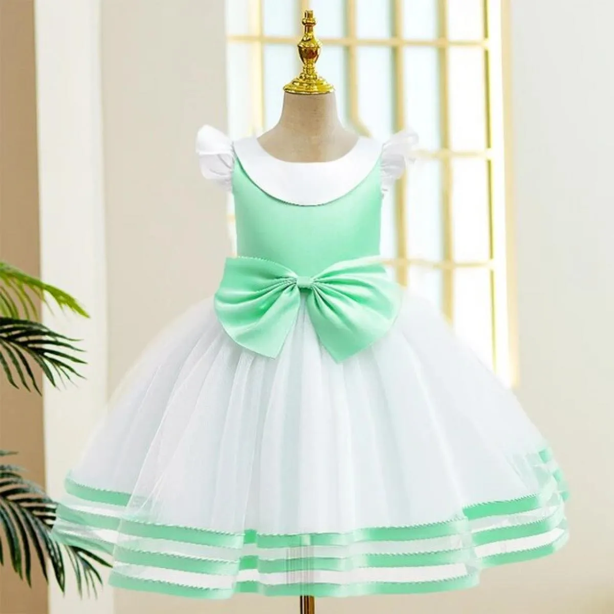 Abito da ragazza di fiori da principessa tutu matrimonio festa di compleanno vestiti per bambini per costume di Natale gilet for