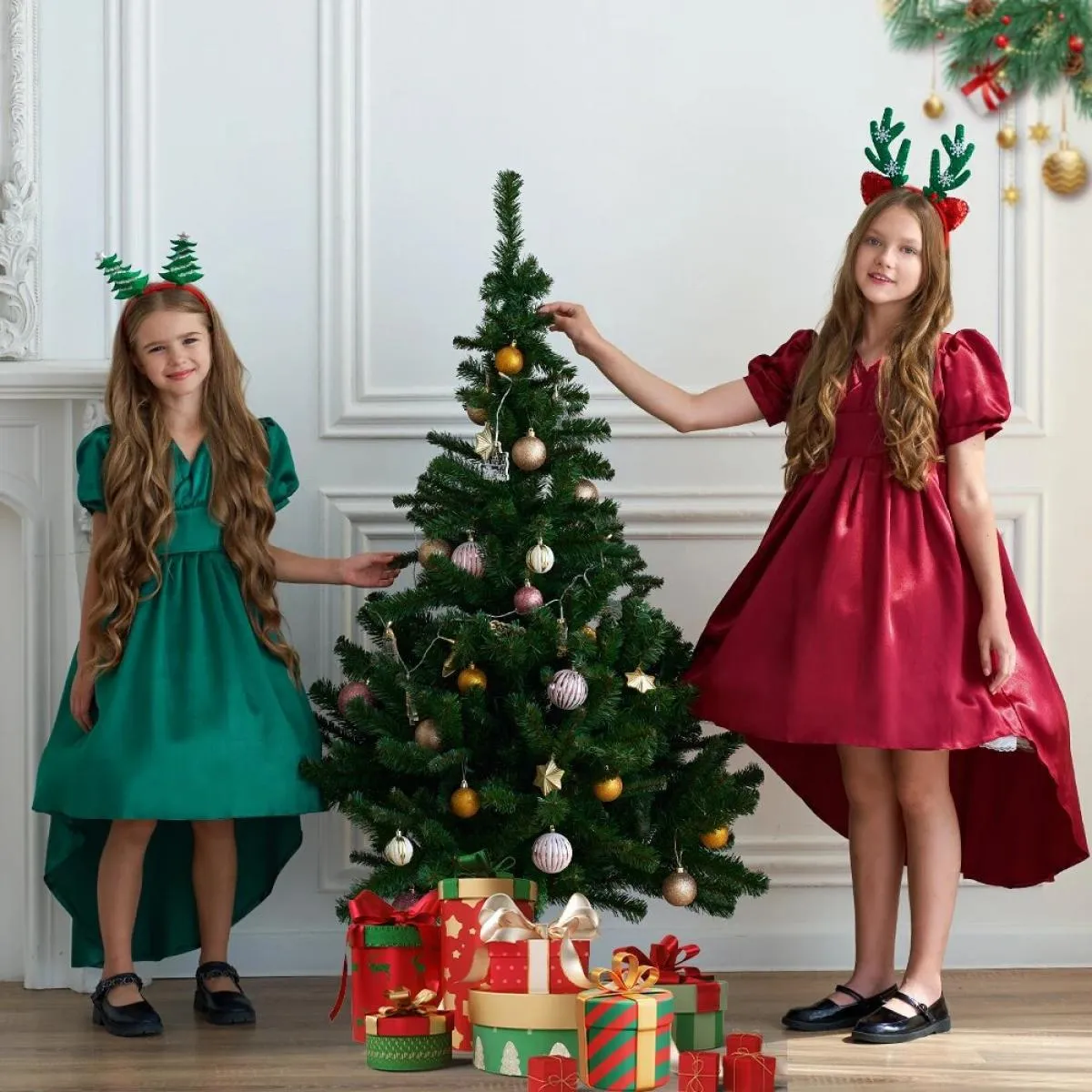 Abito da sposa per ragazza di fiori di Natale Festa di compleanno per bambini Abiti da principessa Costume da sera Abito tutu co