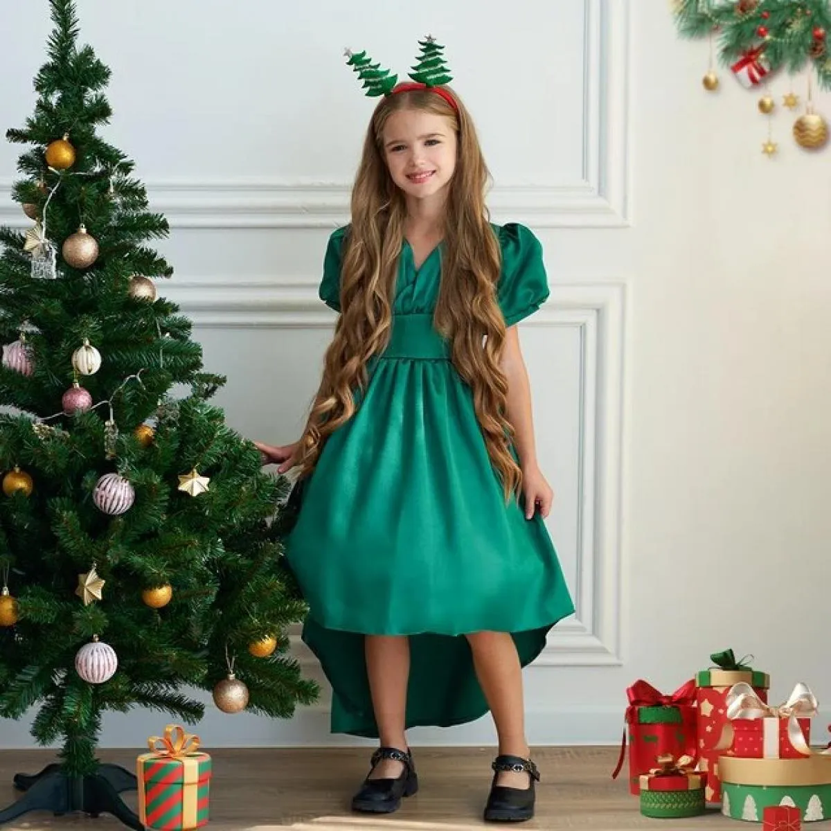 Abito da sposa per ragazza di fiori di Natale Festa di compleanno per bambini Abiti da principessa Costume da sera Abito tutu co