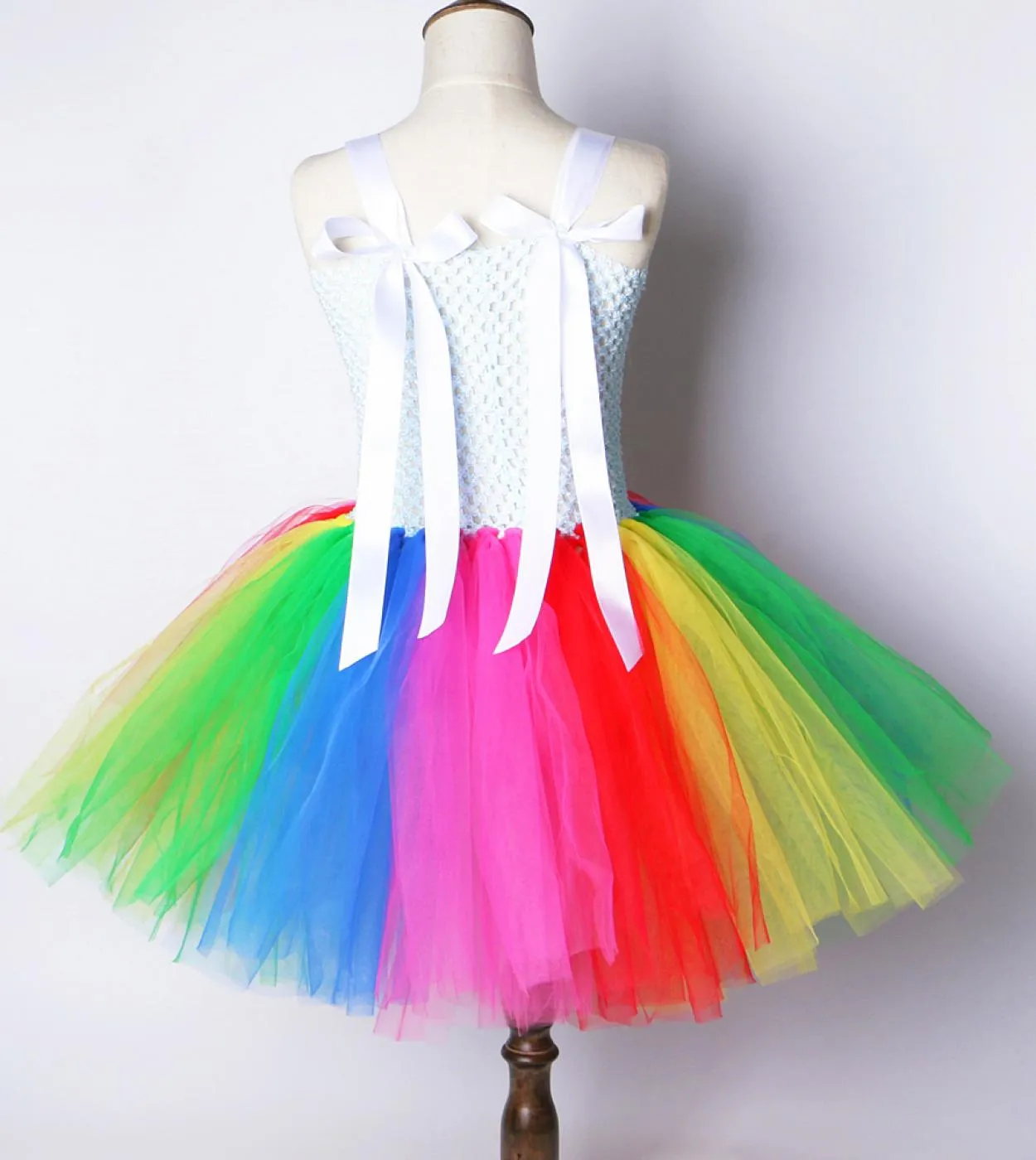 Abito da tutu arcobaleno Ragazza Abiti da principessa per bambini per bambine Abito natalizio per 1 12 anni Compleanno Halloween
