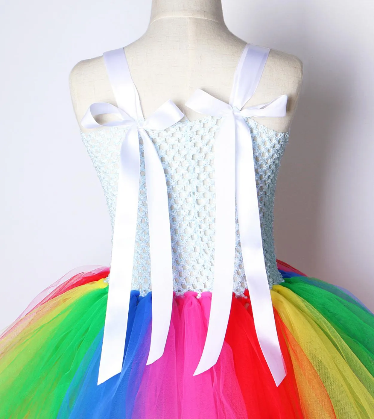 Abito da tutu arcobaleno Ragazza Abiti da principessa per bambini per bambine Abito natalizio per 1 12 anni Compleanno Halloween
