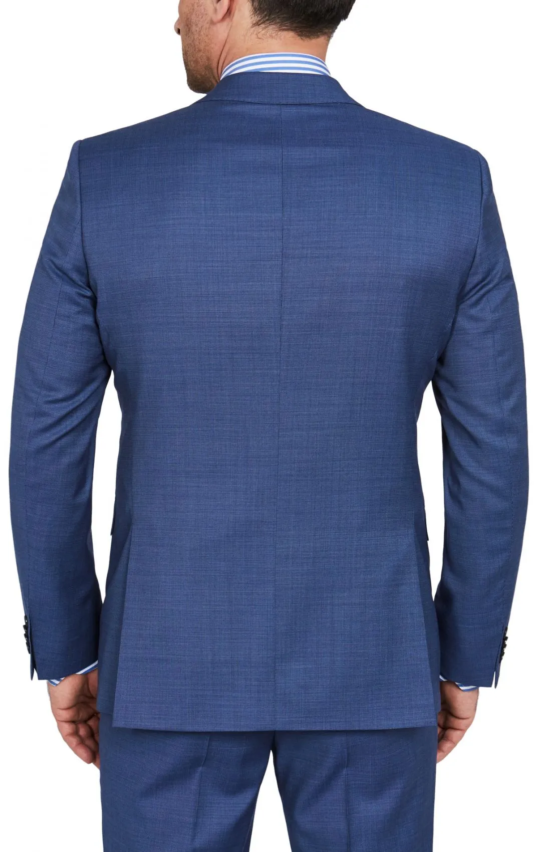 Abito drop quattro corto modern fit  digel blu marine in lana reda 110's