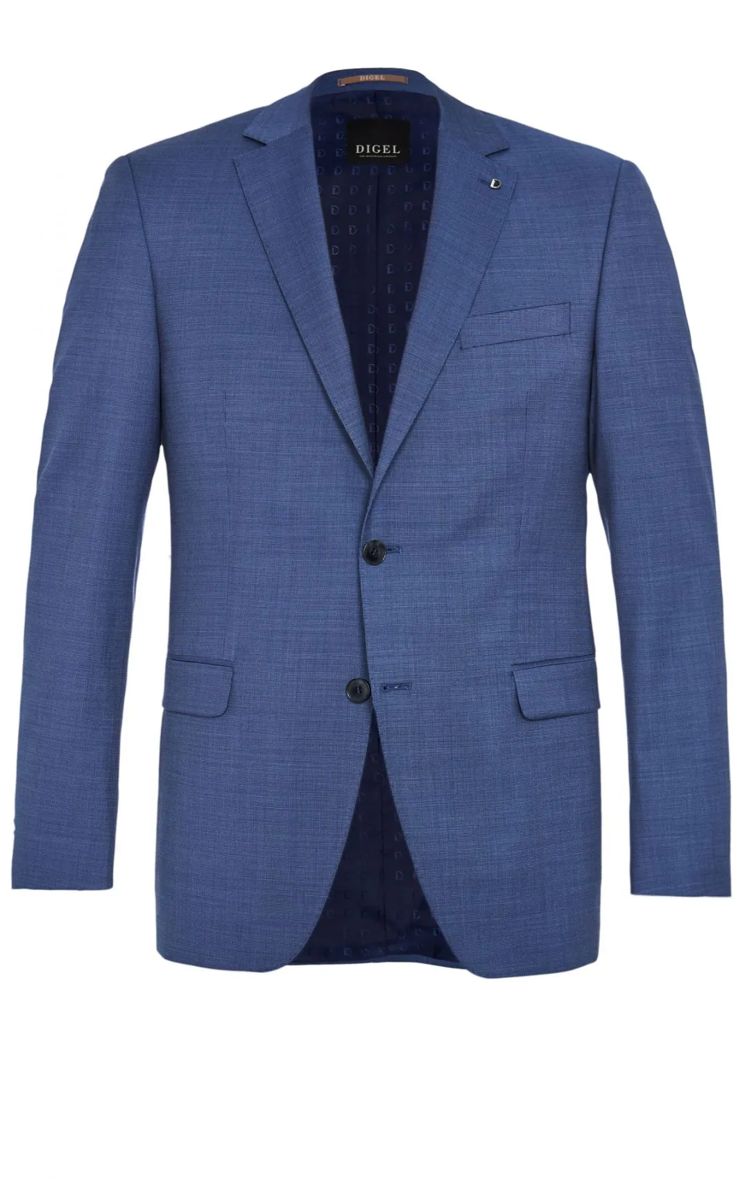 Abito drop quattro corto modern fit  digel blu marine in lana reda 110's