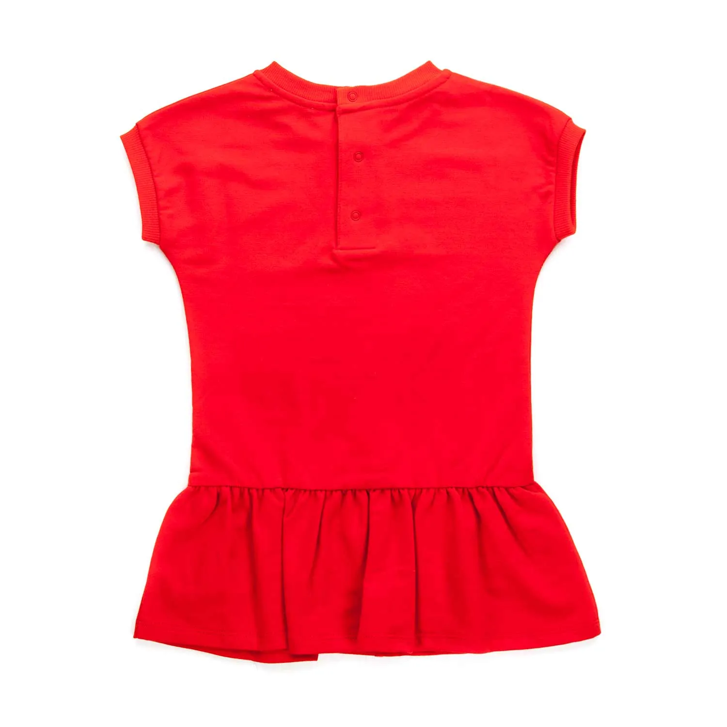 Abito Rosso Cotone Bimba Neonata