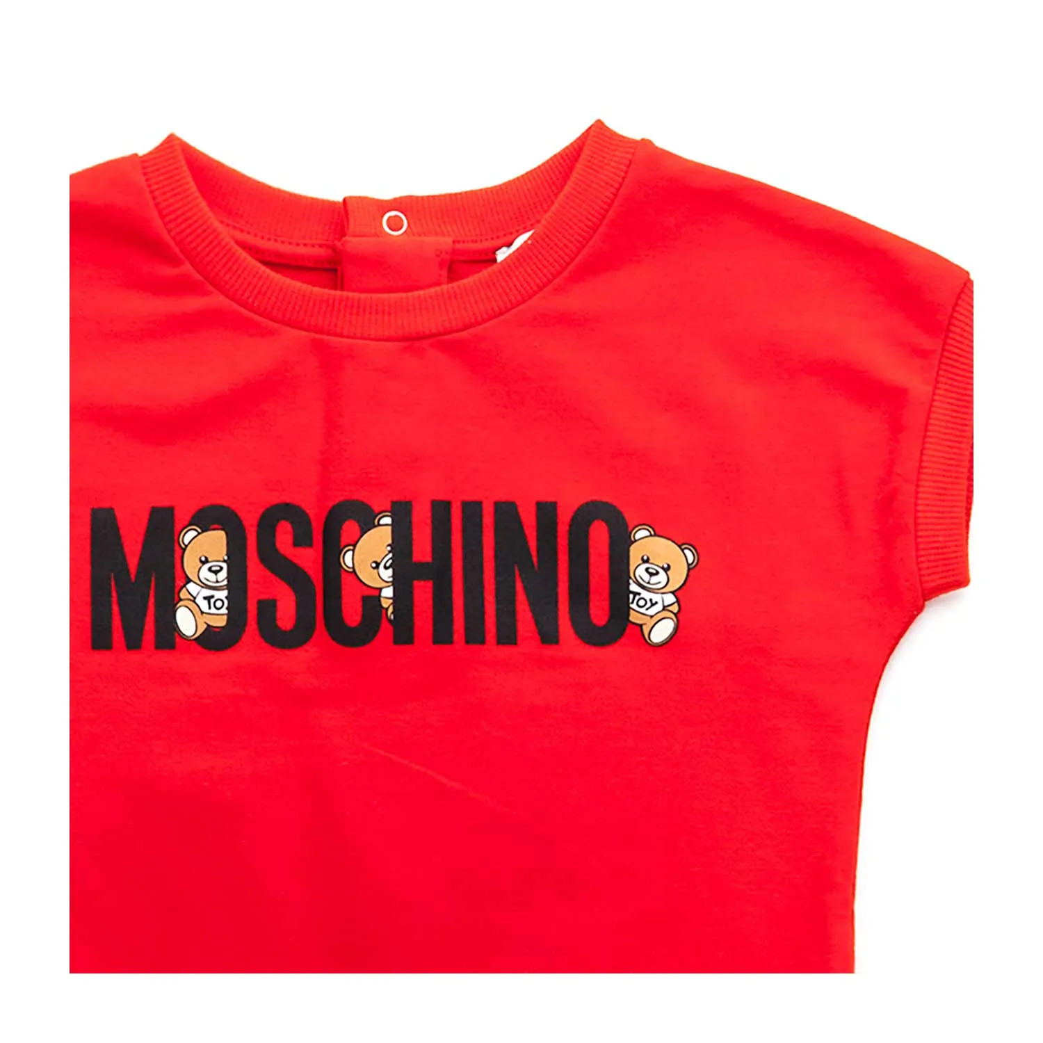 Abito Rosso Cotone Bimba Neonata