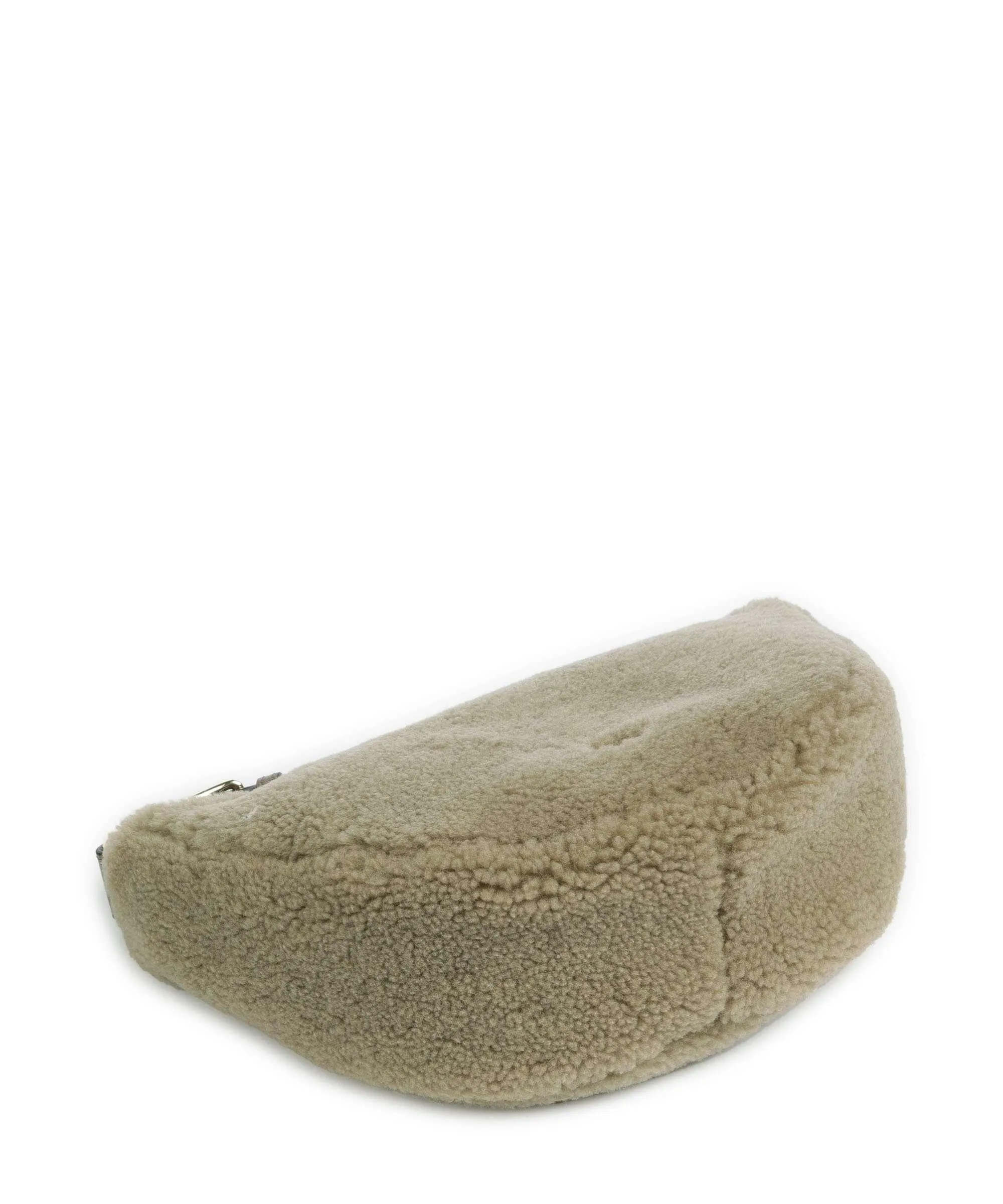  Abro Shearling By My Side Borsa a tracolla pelliccia, pelle di vacchetta grana verde  