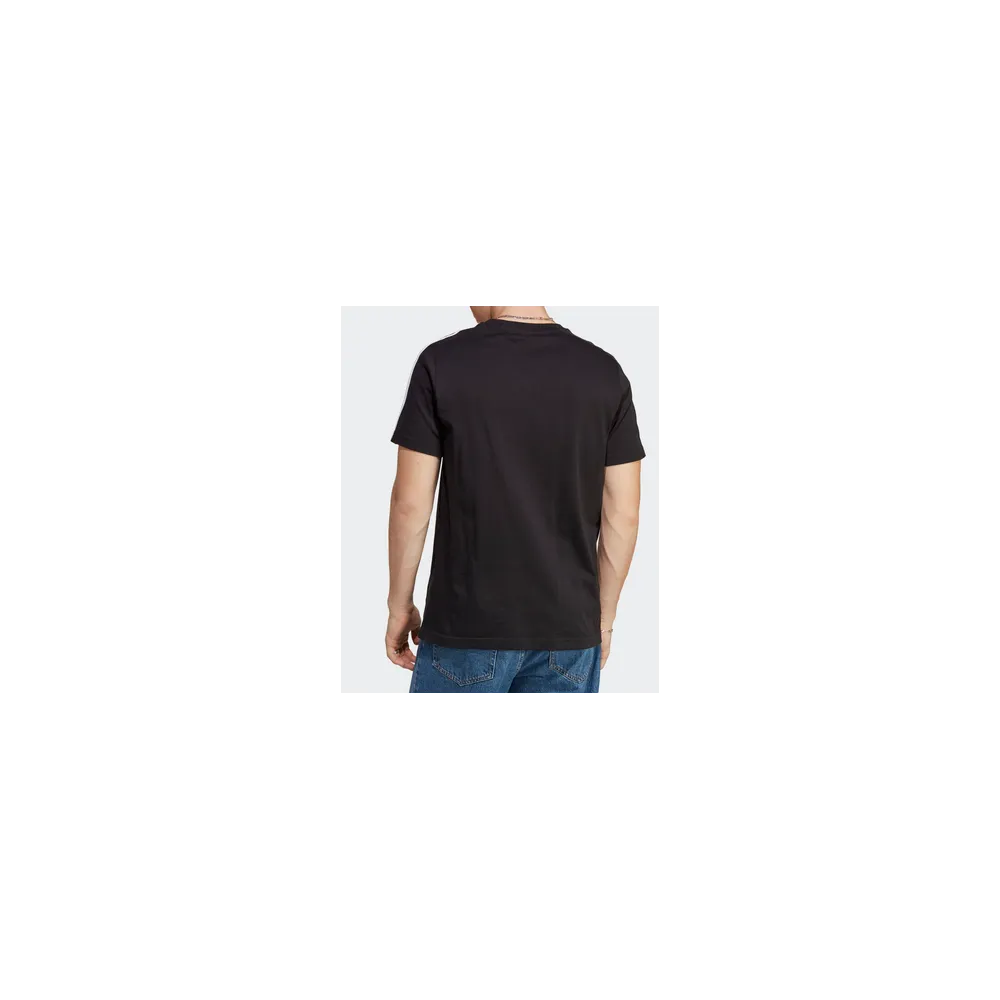 ADIDAS - ESSENTIALS SINGLE JERSEY 3 STRIPES - BLACK - UOMO - IC9334