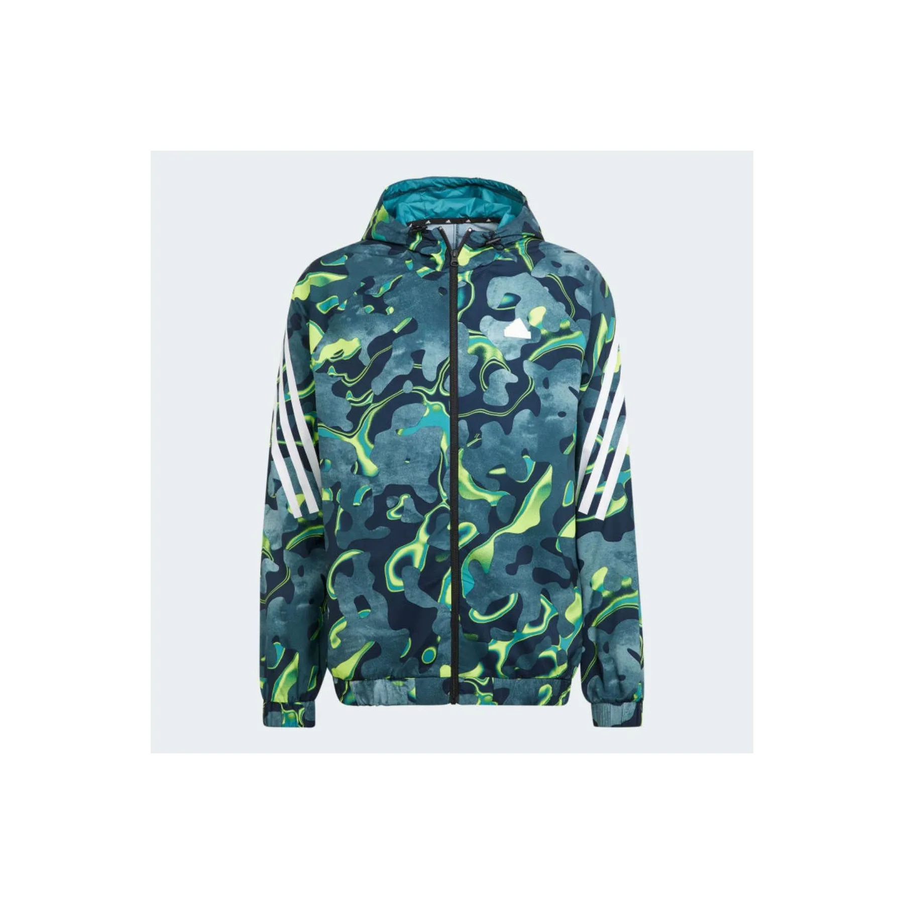 ADIDAS FELPA FUTURE ICONS ALLOVER PRINT FULL-ZIP UOMO