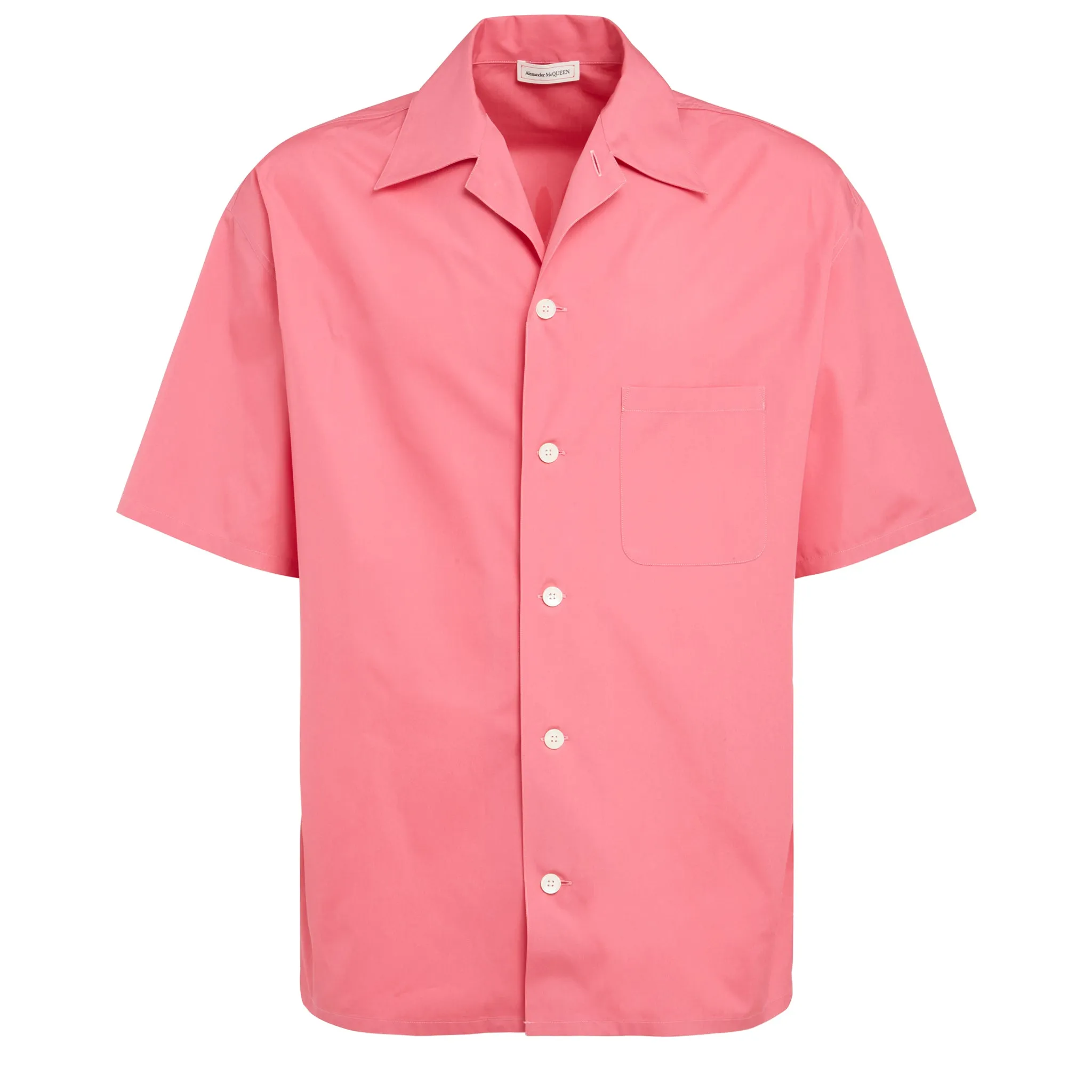 ALEXANDER MCQUEEN  Camicia in cotone rosa