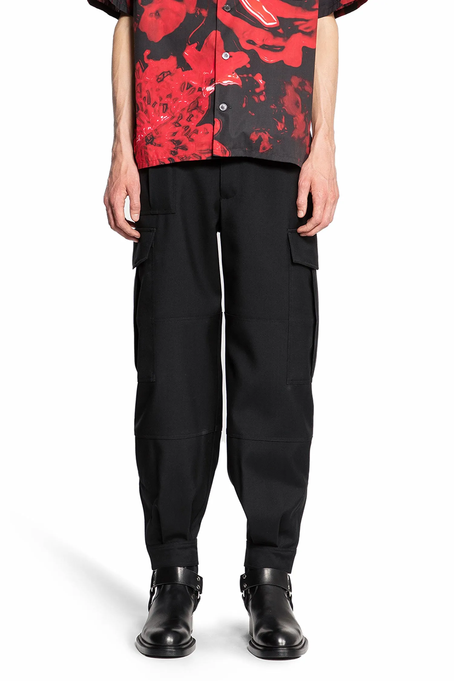 alexander mcqueen  military cargo trousers 
