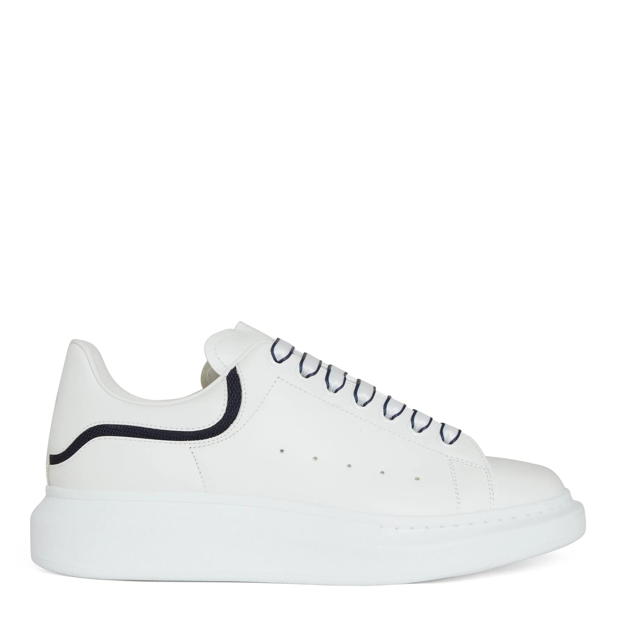 ALEXANDER MCQUEEN  Sneakers oversize in pelle bianca