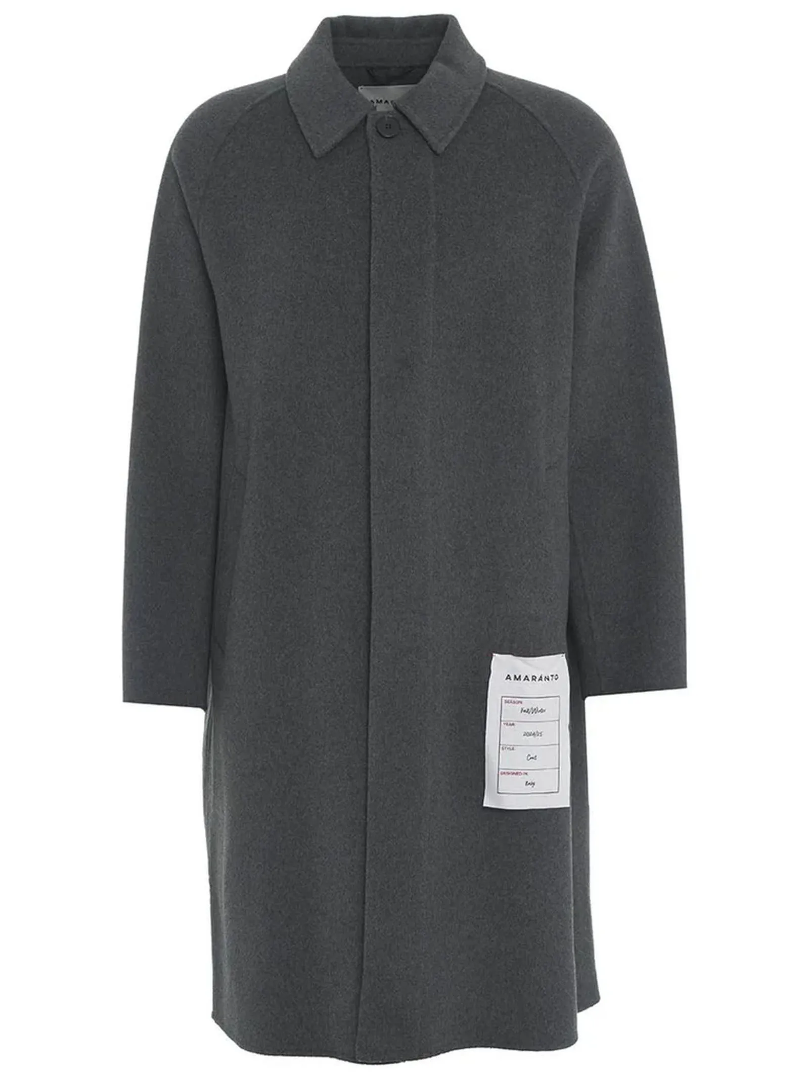 AMARANTO Abbigliamento,Cappotti Cappotto in lana grigio 