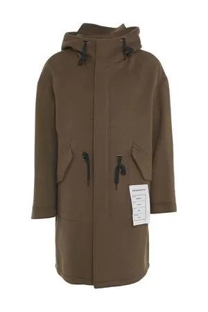 AMARANTO Abbigliamento,Cappotti Cappotto in lana marrone 