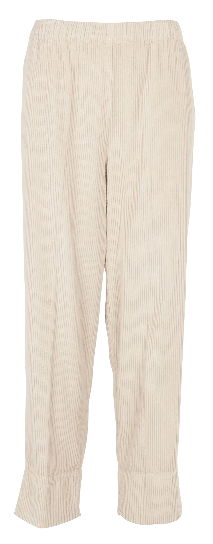  AMERICAN VINTAGE   PADOW - Pantaloni larghi a vita alta in velluto a coste | Beige