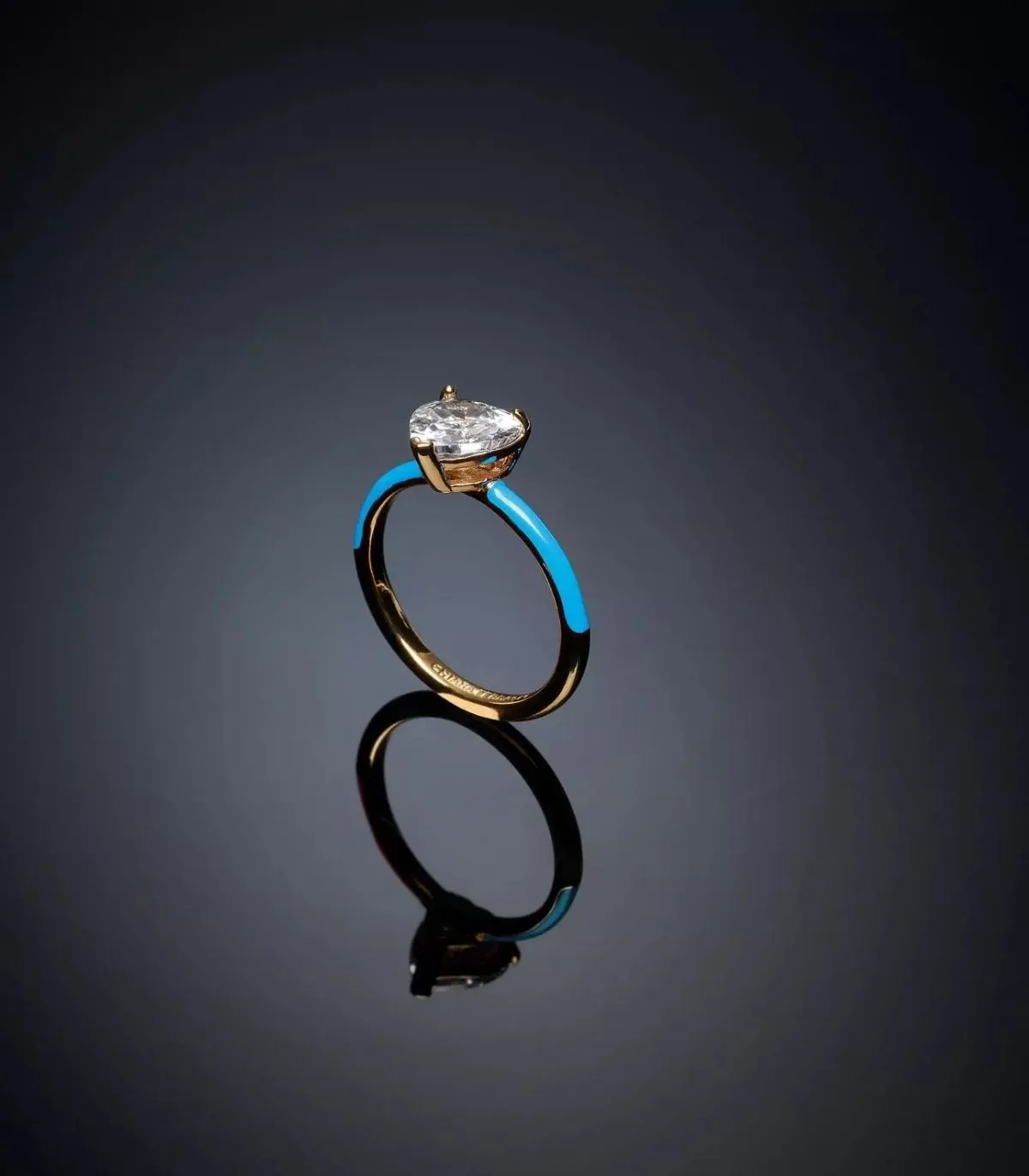 Anello Chiara Ferragni Love Parade Edizione Limitata Smalto Azzurro J19AVI35012