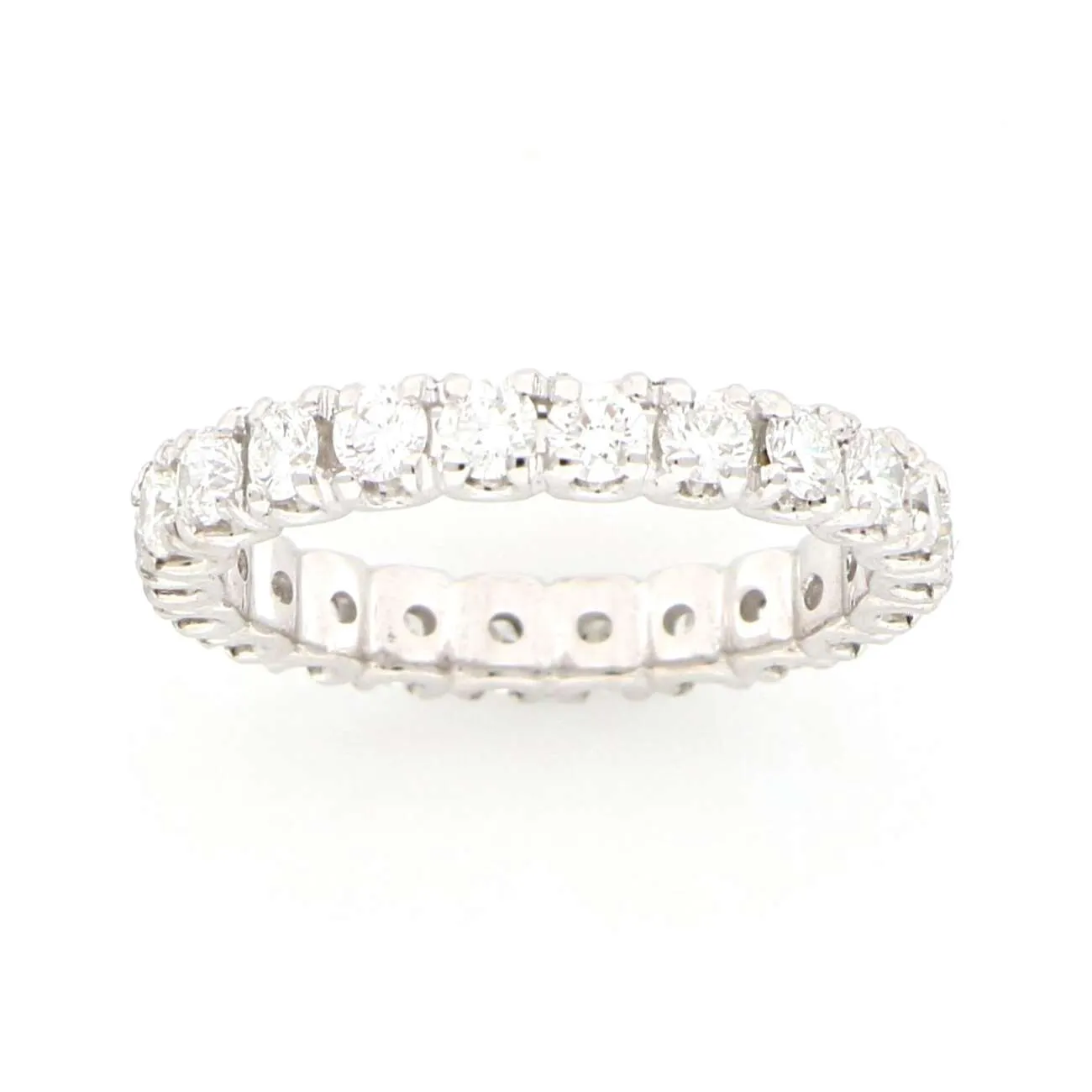 Anello Eternity in Oro Bianco e Diamanti ref. AN2108
