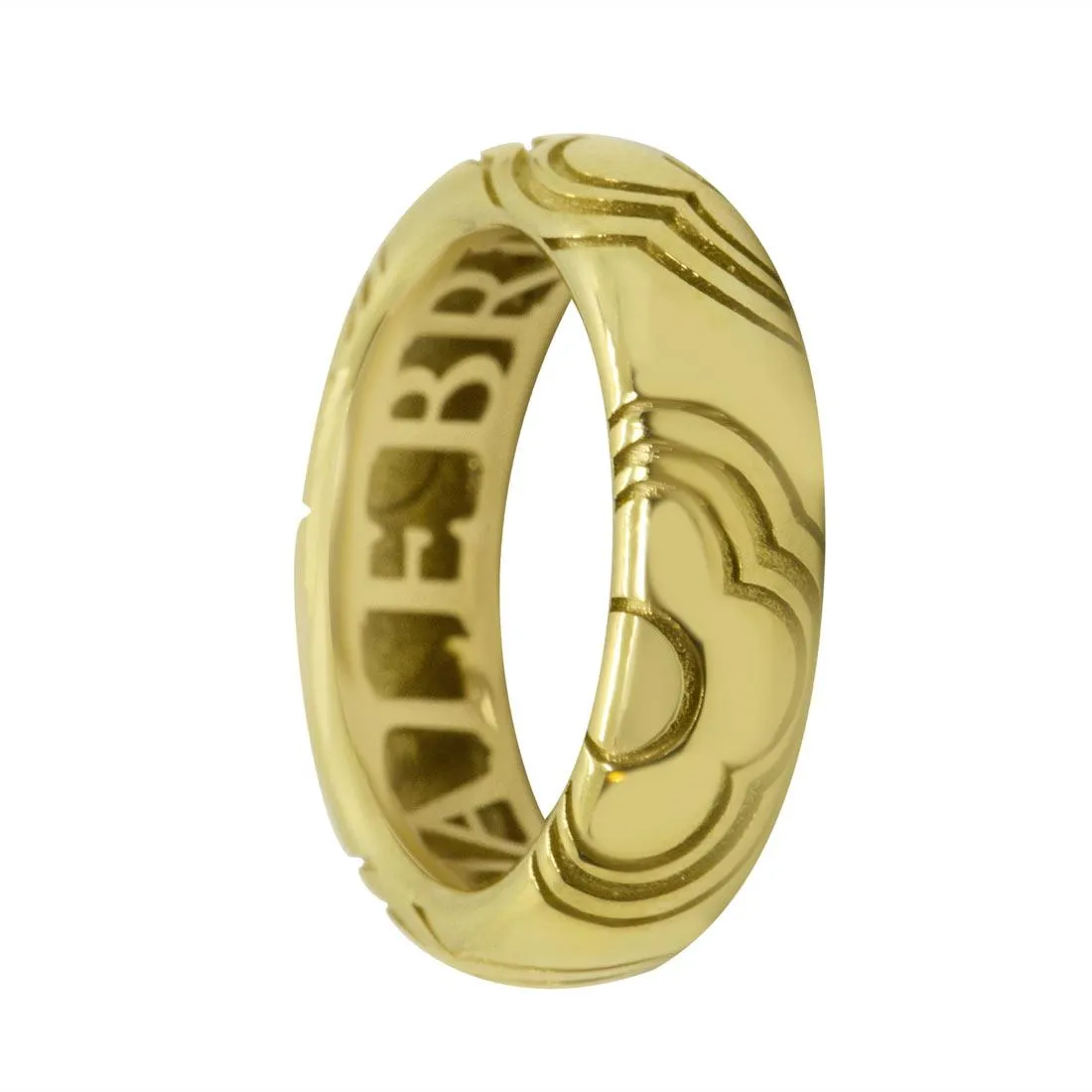 Anello in oro giallo con fiori