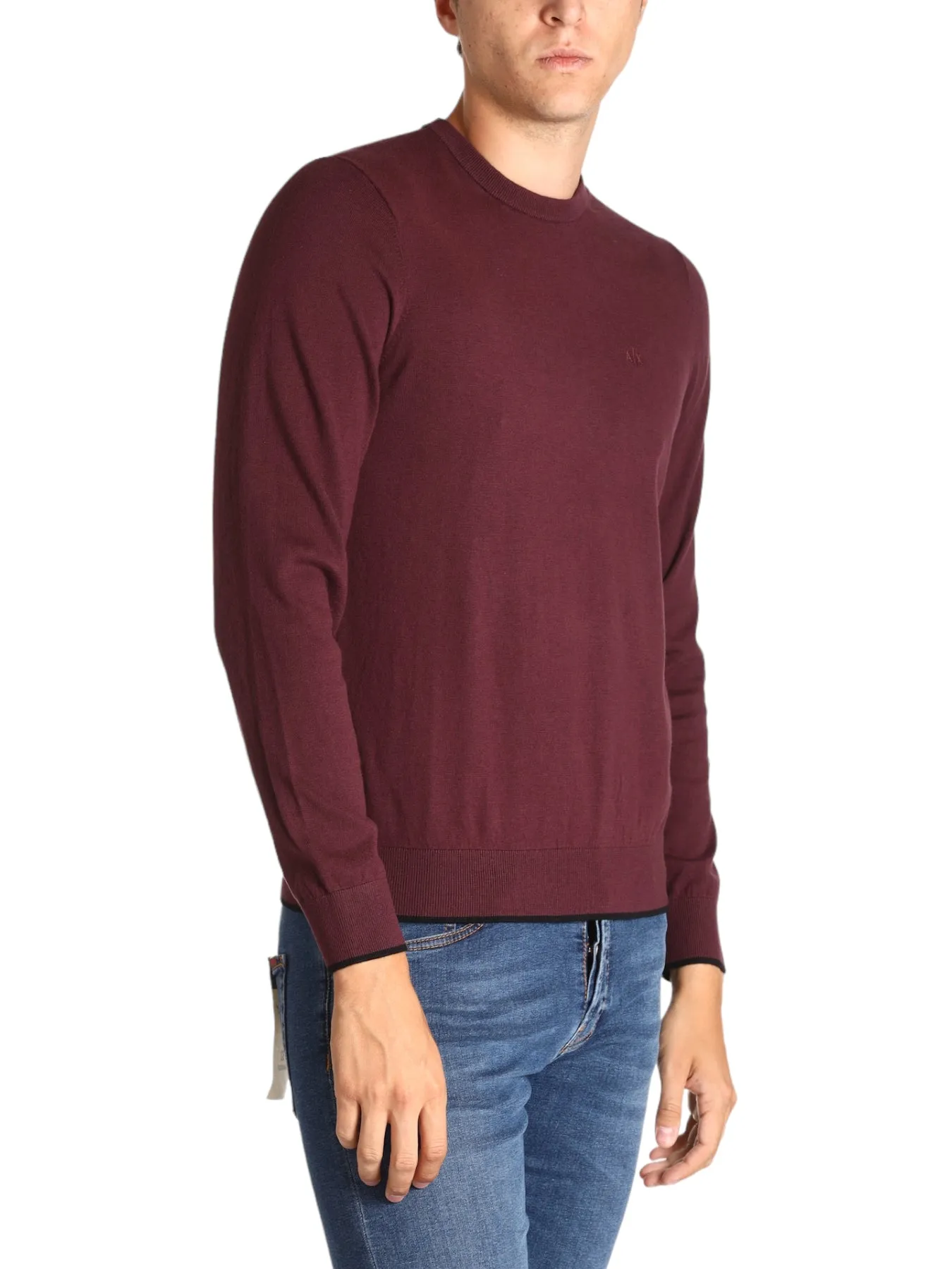 Armani Exchange Uomo Maglione Girocollo 8NZM6AZM1HZ14BC Rosso