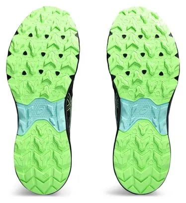 Asics Gel Venture 9 Waterproof Black Green Trail Running Shoes