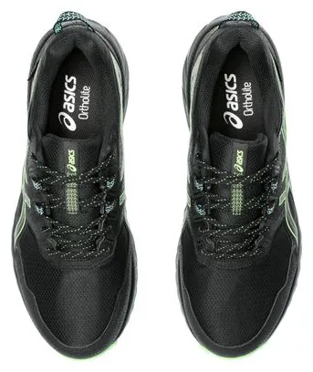 Asics Gel Venture 9 Waterproof Black Green Trail Running Shoes