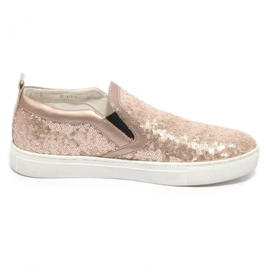 B2000 sneaker donna CRIME slip on bronzo/rosa paillettes shoe woman