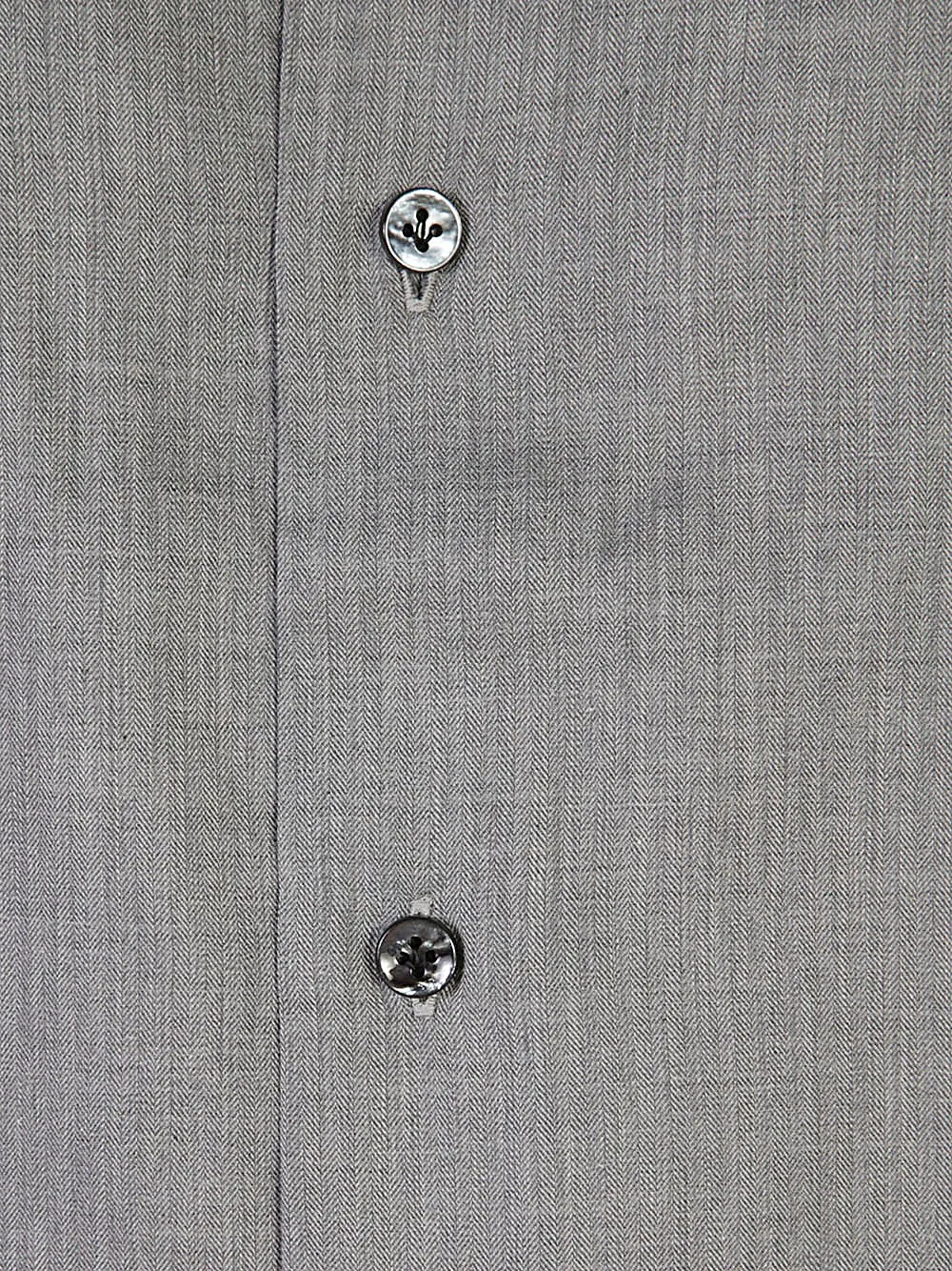 Barba, camicia grigia