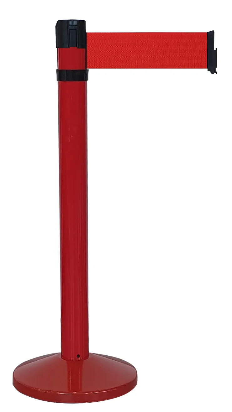 Barriera con nastro Viso in Alluminio, col. Colore rosso, Lungh. 4m