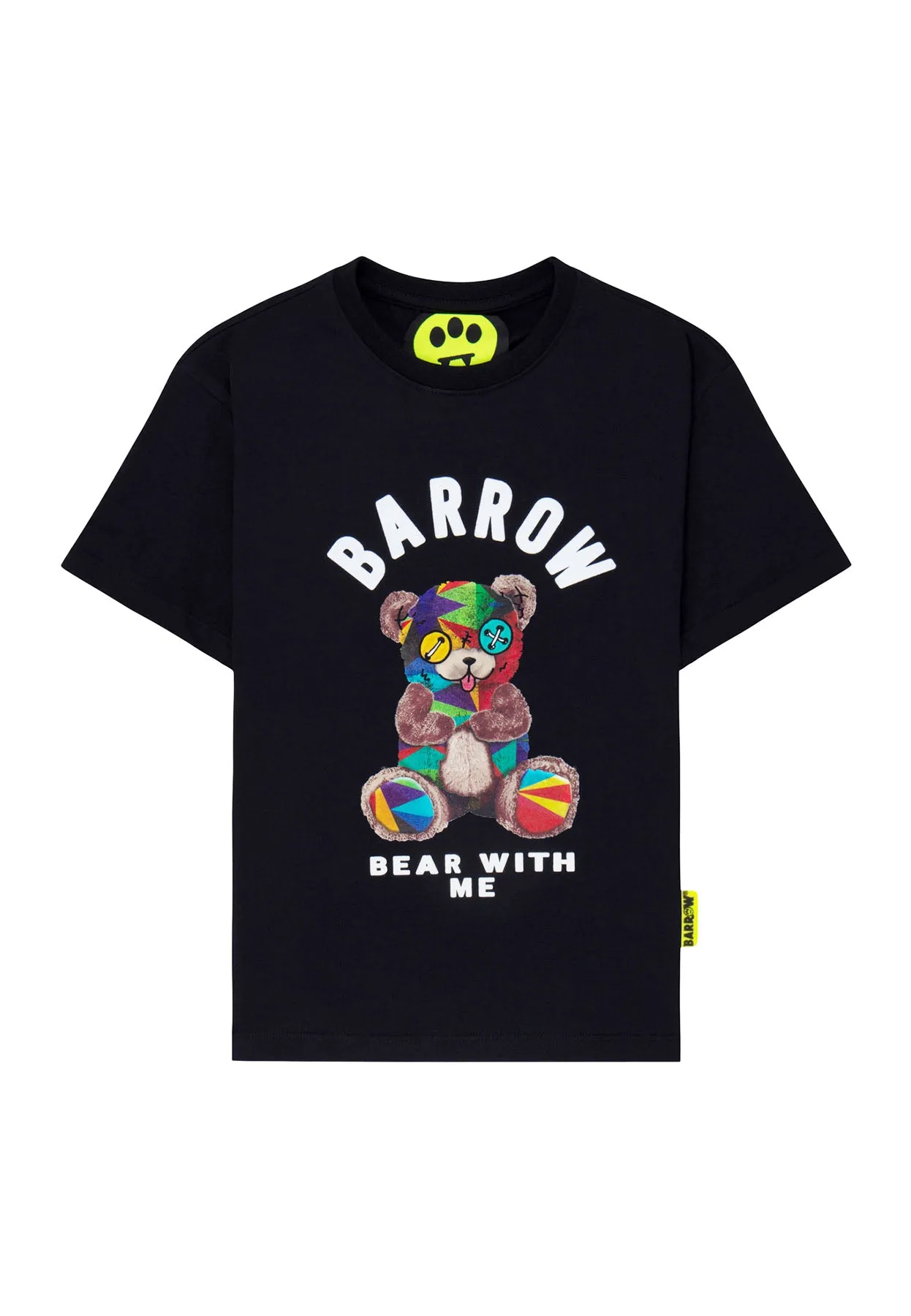 Barrow t-shirt nera bambino in cotone