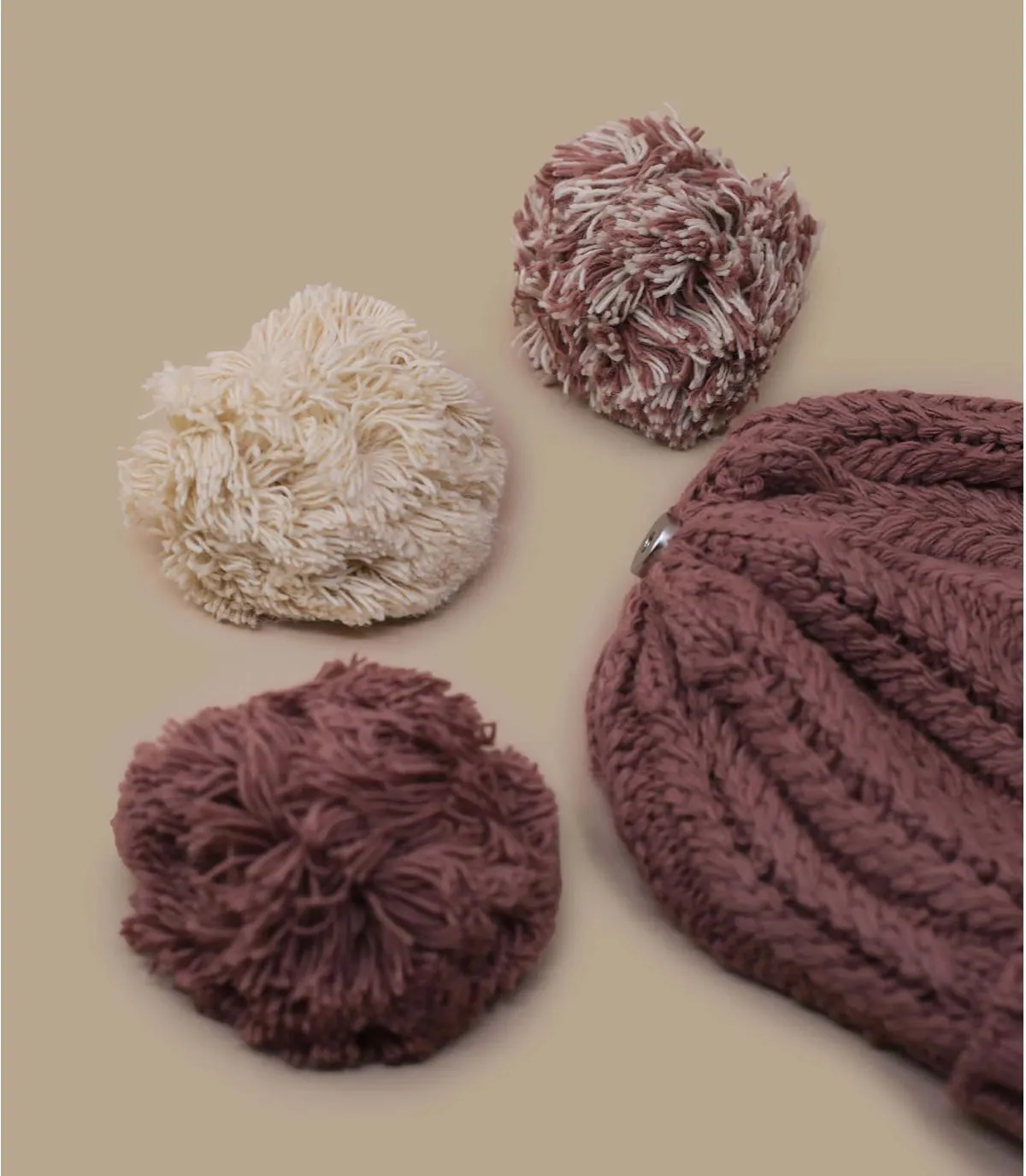 berretto pompon donna rosaMoscow Mule old pink     