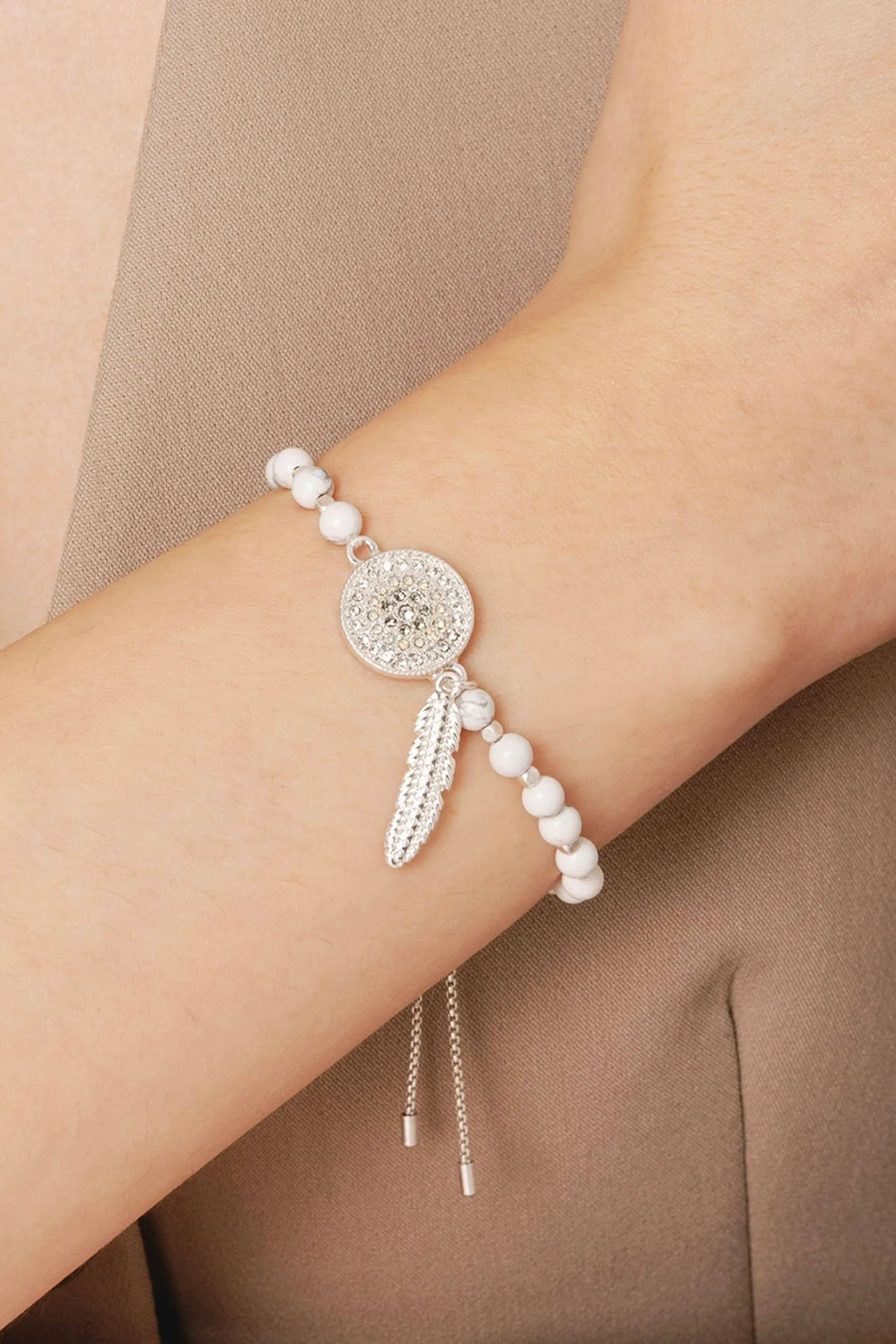 Bibi Bijoux Argento - Tono Dreamcatcher - Braccialetto dell'amicizia