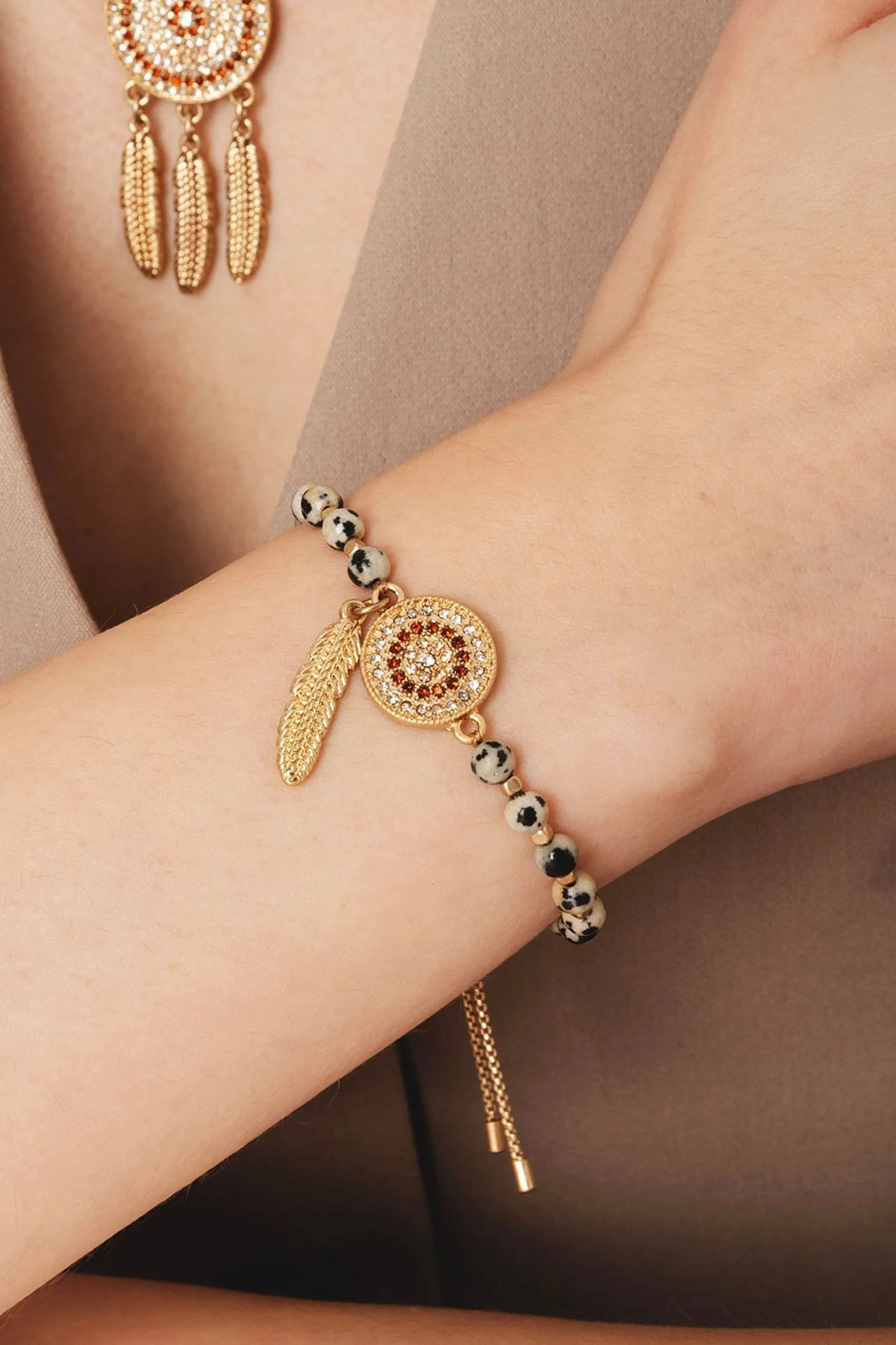 Bibi Bijoux Oro - Tono Dreamcatcher - Braccialetto dell'amicizia