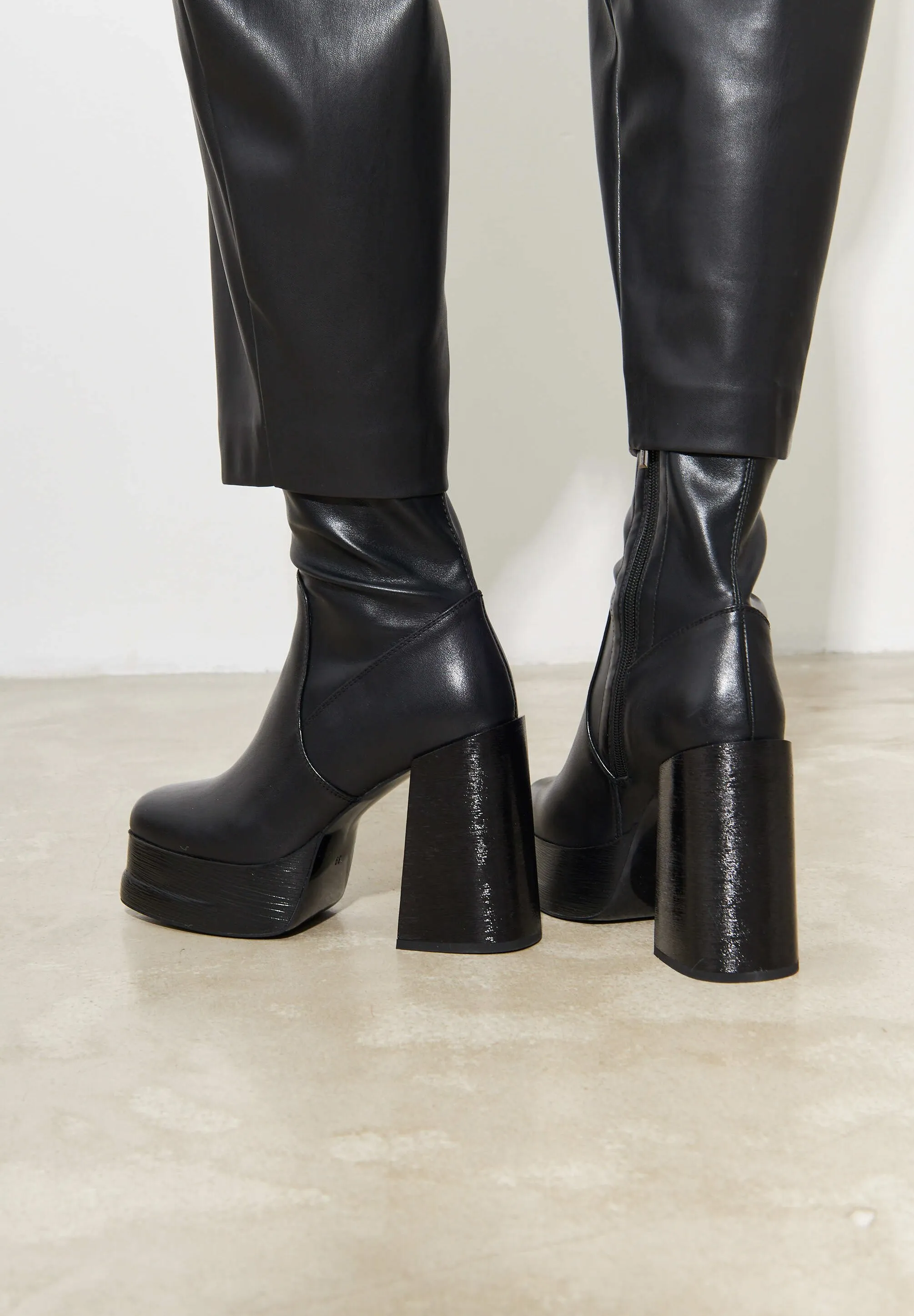 BLOCK HEEL - Stivaletti con tacco