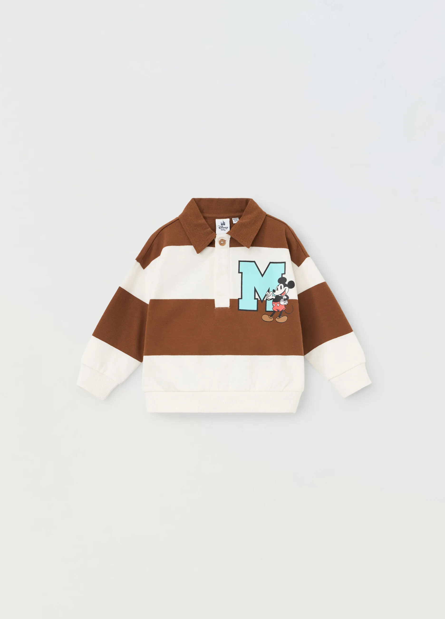BLUKIDS  Felpa in puro cotone a righe neonato
