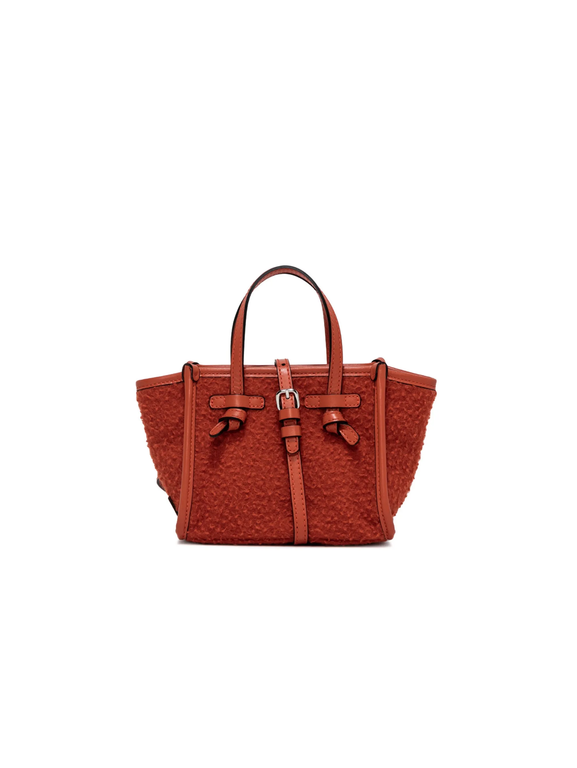 Borsa a Mano in Tessuto Casentino Arancio