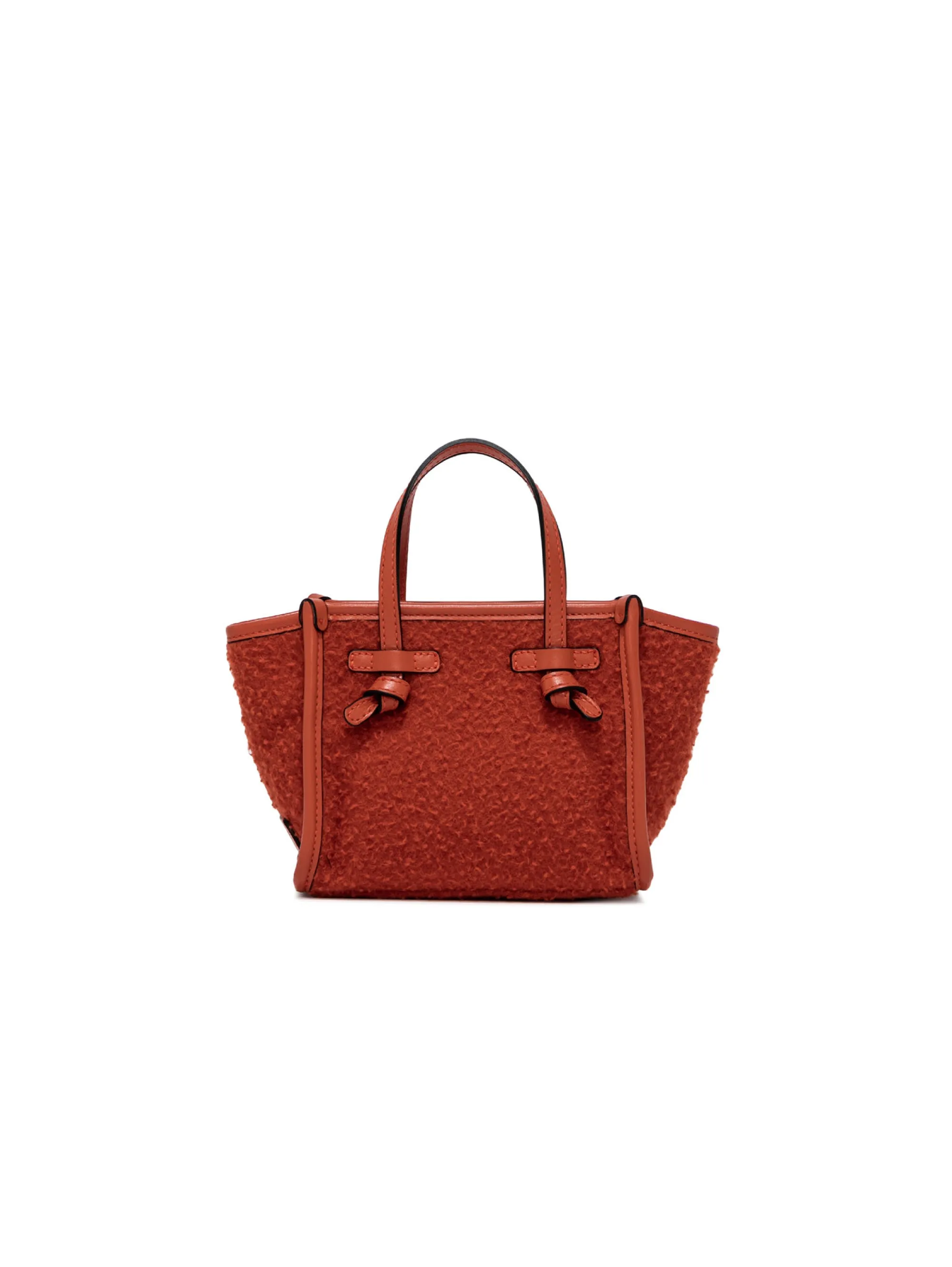 Borsa a Mano in Tessuto Casentino Arancio