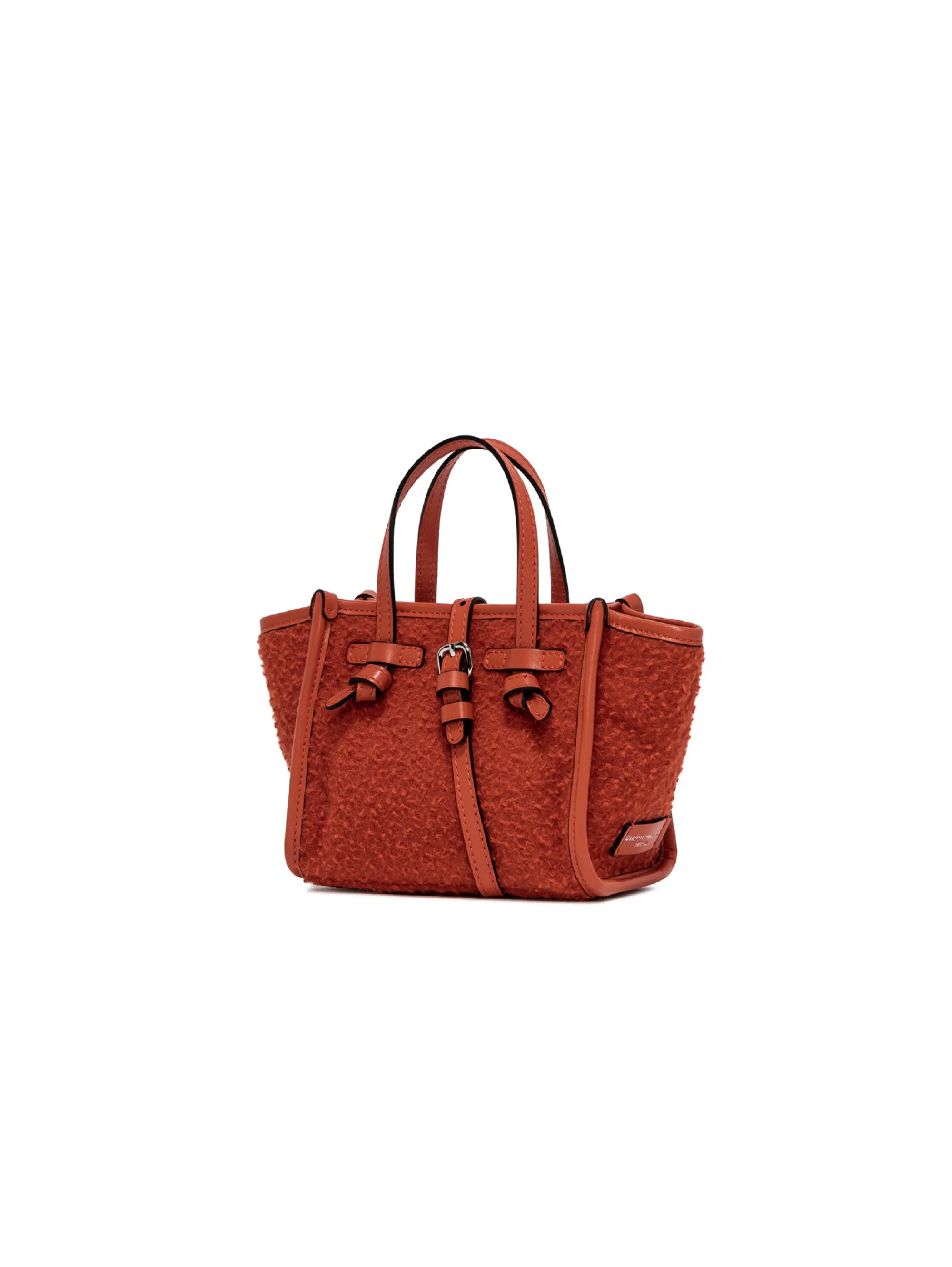 Borsa a Mano in Tessuto Casentino Arancio