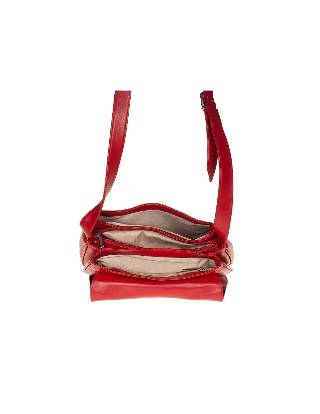 Borsa in pelle morbida, con patta