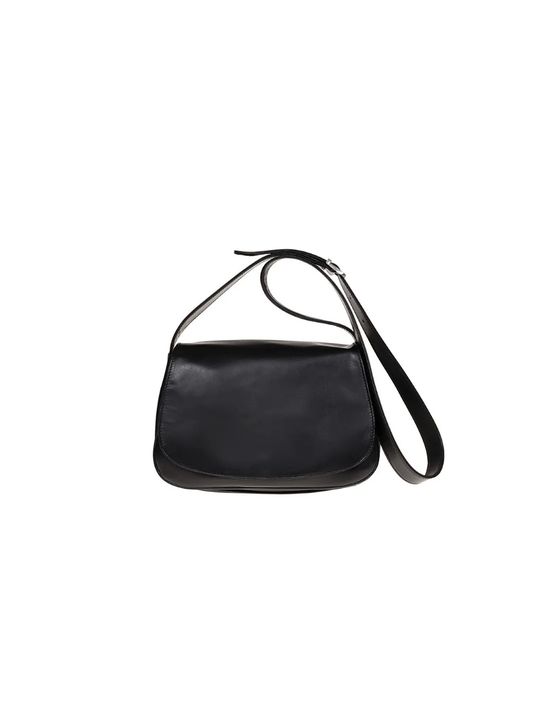 Borsa in pelle morbida, con patta